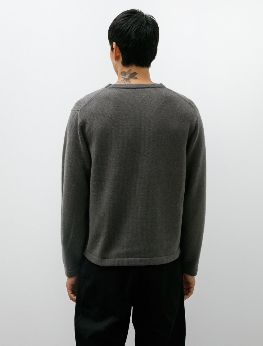 Wool Cashmere Sweater Marine Grey - Image 2