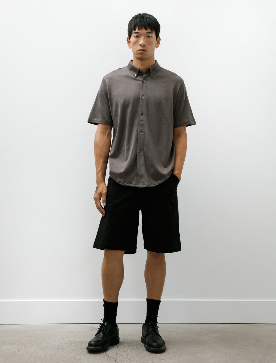 SS CR Jersey Button Down Grey Olive - Image 5