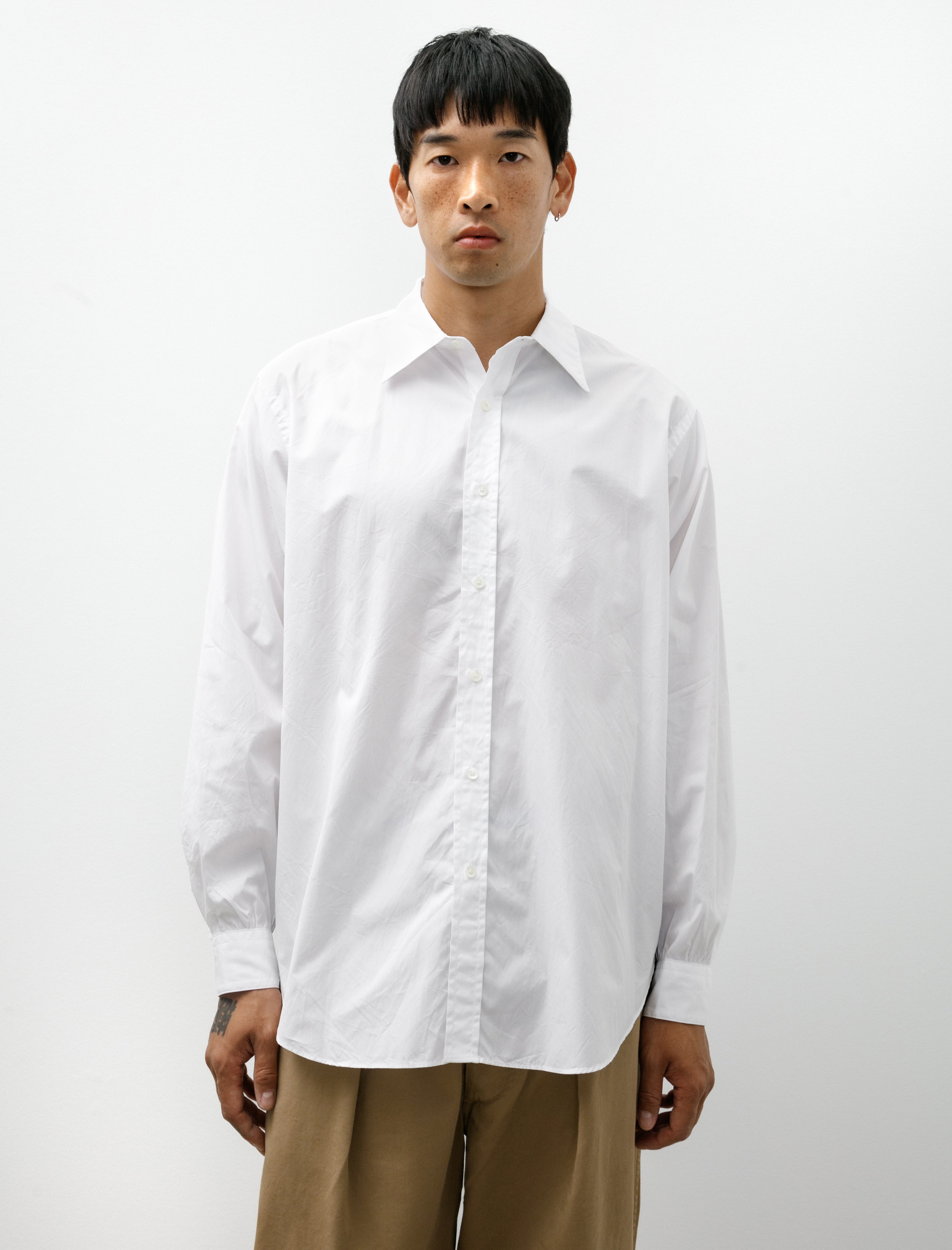 Niceness Mansell 160/2 Broad Regular Collar Dress Shirt White