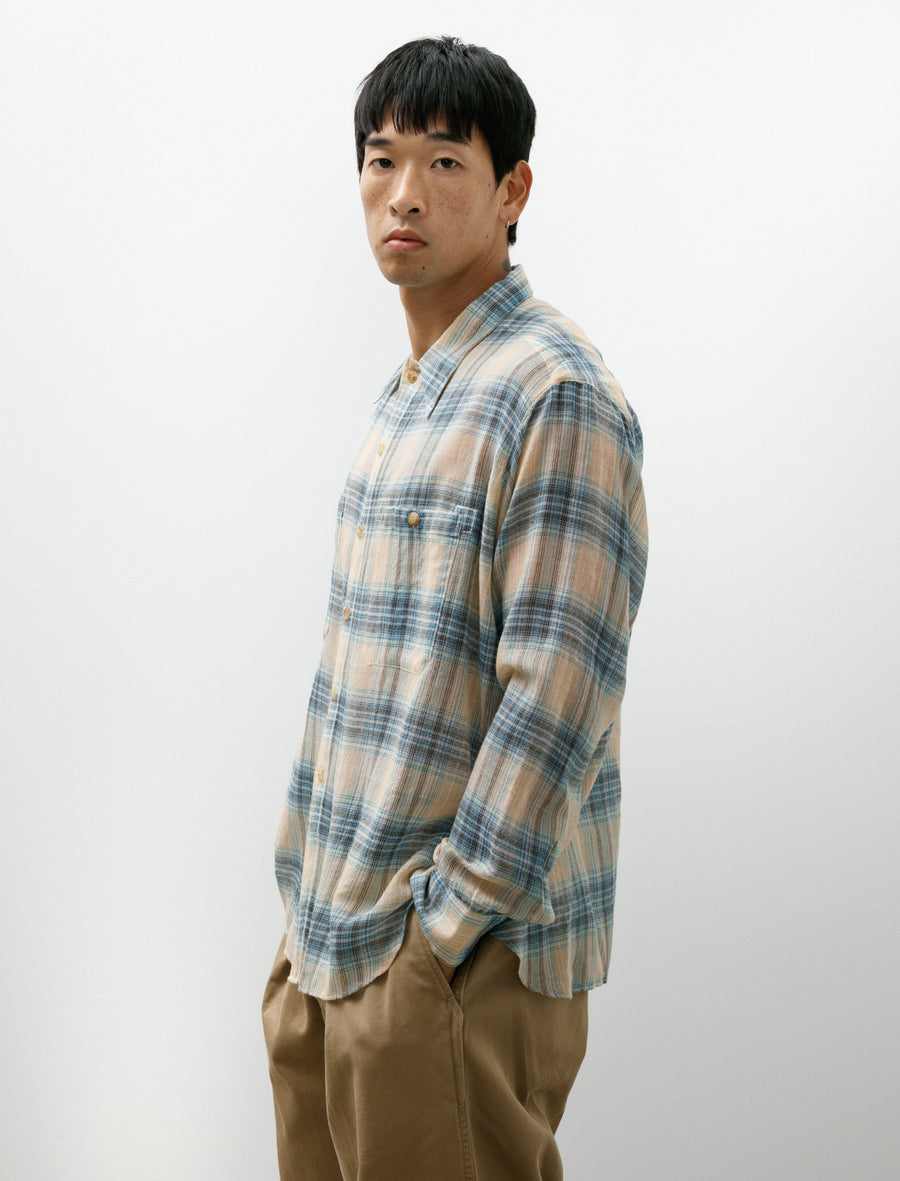 Tommy Multicolour Ombre Work Shirt Beige - Image 3