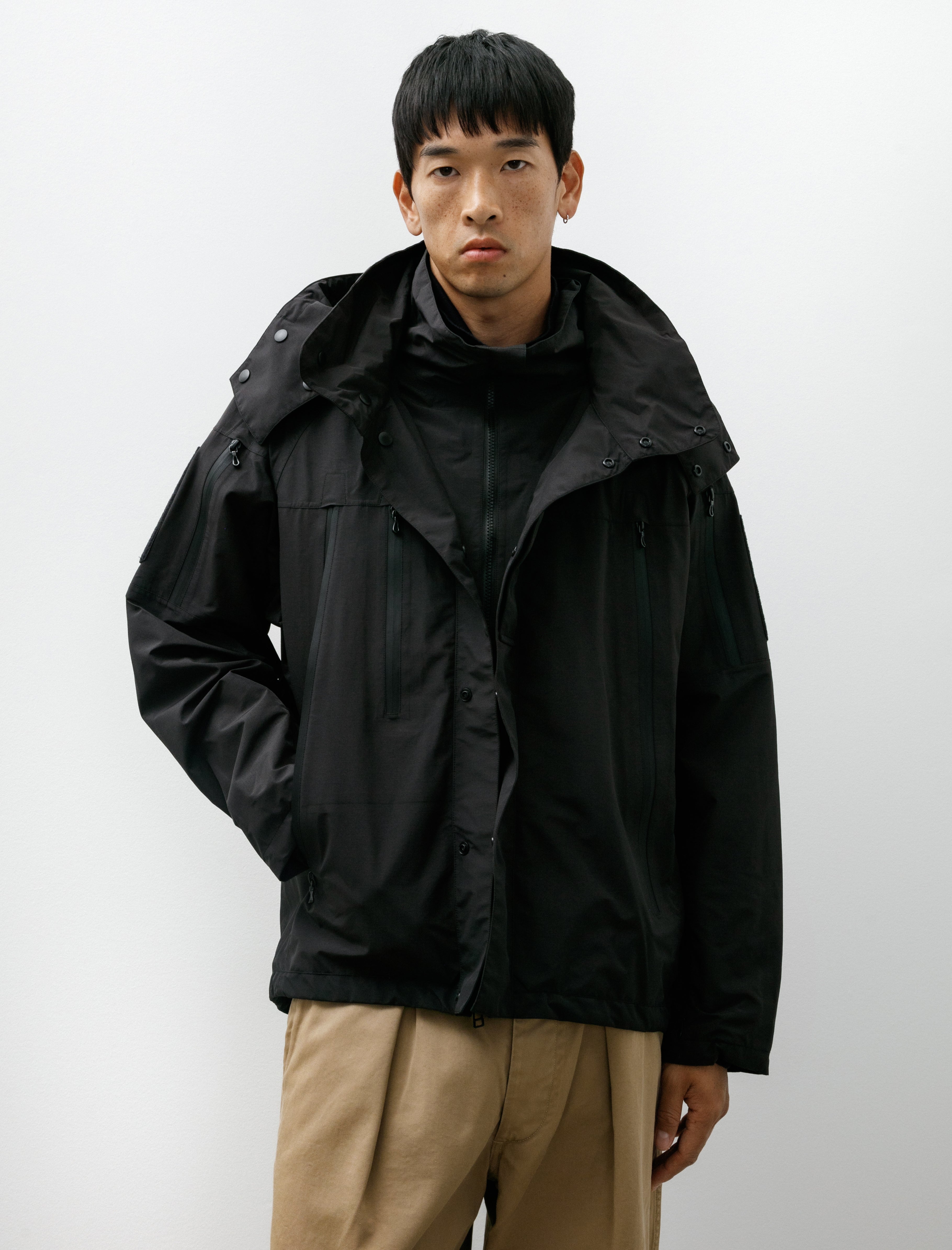 Niceness D.Darryl 3-Layer Ripstop Tactical Jacket Black
