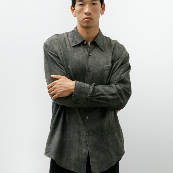 トップス OUR LEGACY ABOVE SHIRT DARK CLOUD 46 Our Legacy Above Shirt Dark Cloud Sparse Cotton Wool – Neighbour