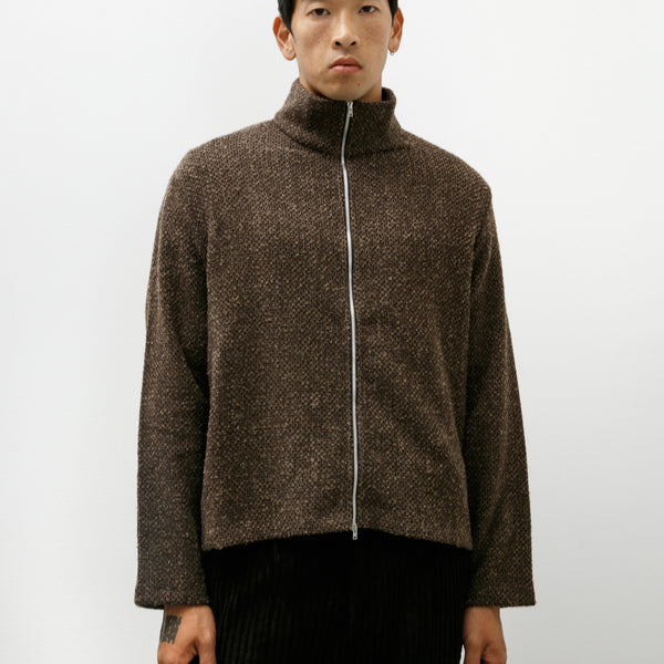 25SS 完売 OUR LEGACY SHRUNKEN FULLZIP POLO Our Legacy - Shrunken Fullzip Polo Black Rib