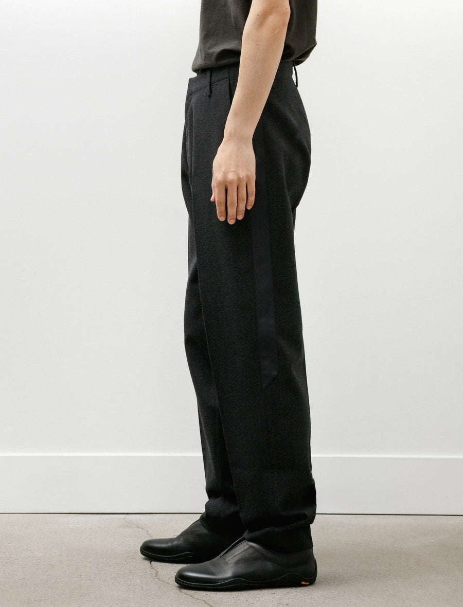 Broken Stripe Suit Trousers Thornproof Wool Charcoal Melange - Image 6
