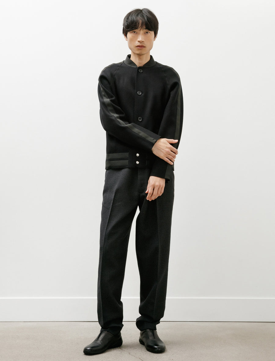 Seamless Varsity Jacket Pioneer Wool Black - Image 7