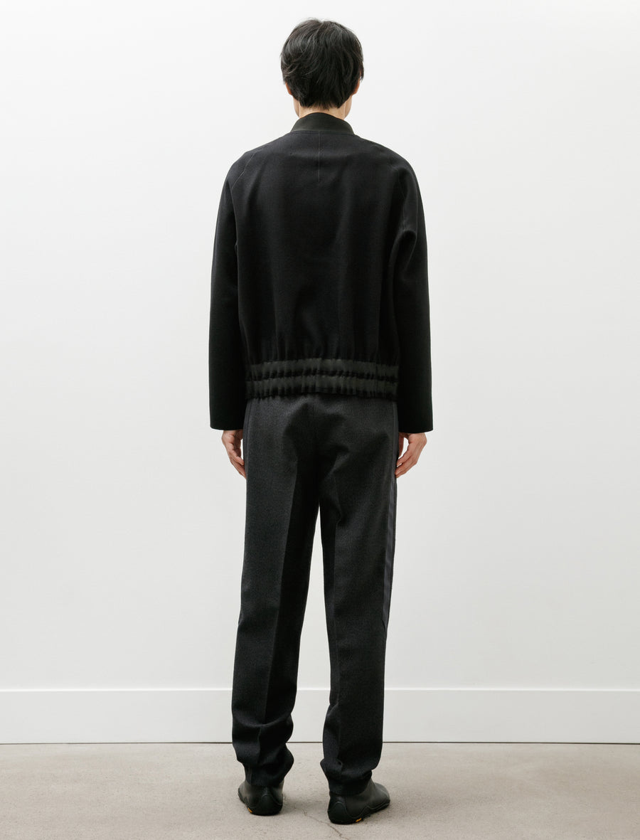 Broken Stripe Suit Trousers Thornproof Wool Charcoal Melange - Image 2