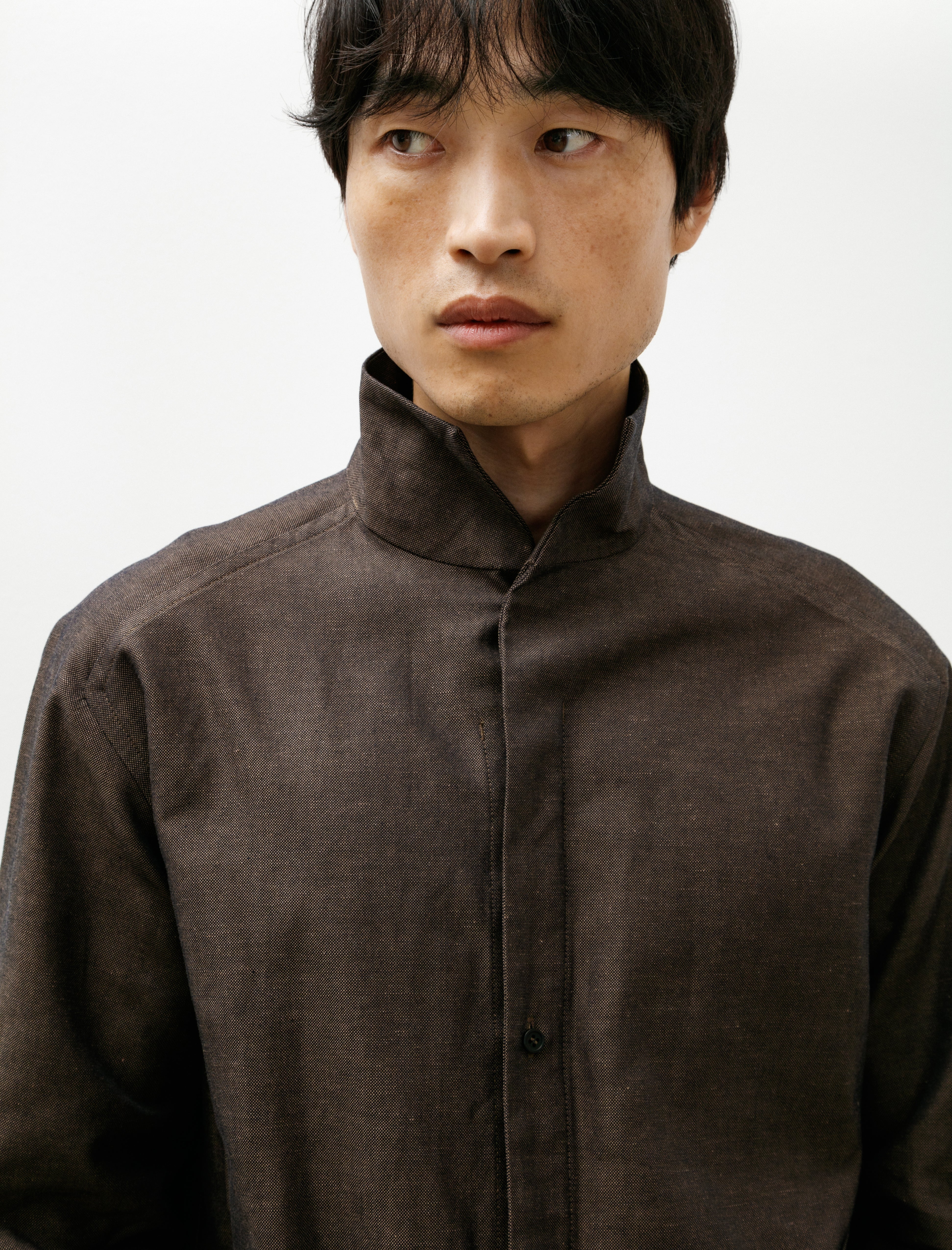 Derrick Relay Shirt Navy Tint Brown