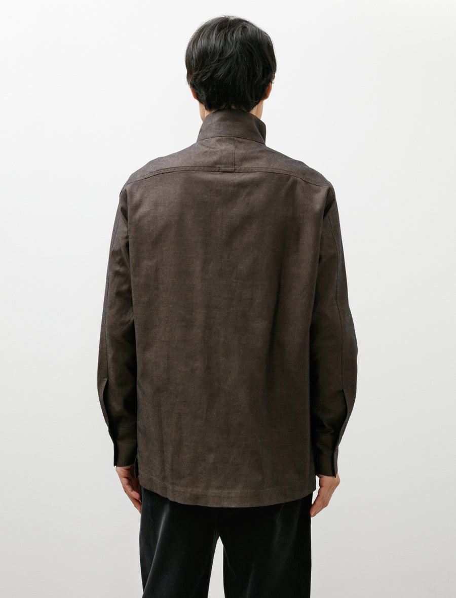 Relay Shirt Navy Tint Brown - Image 2