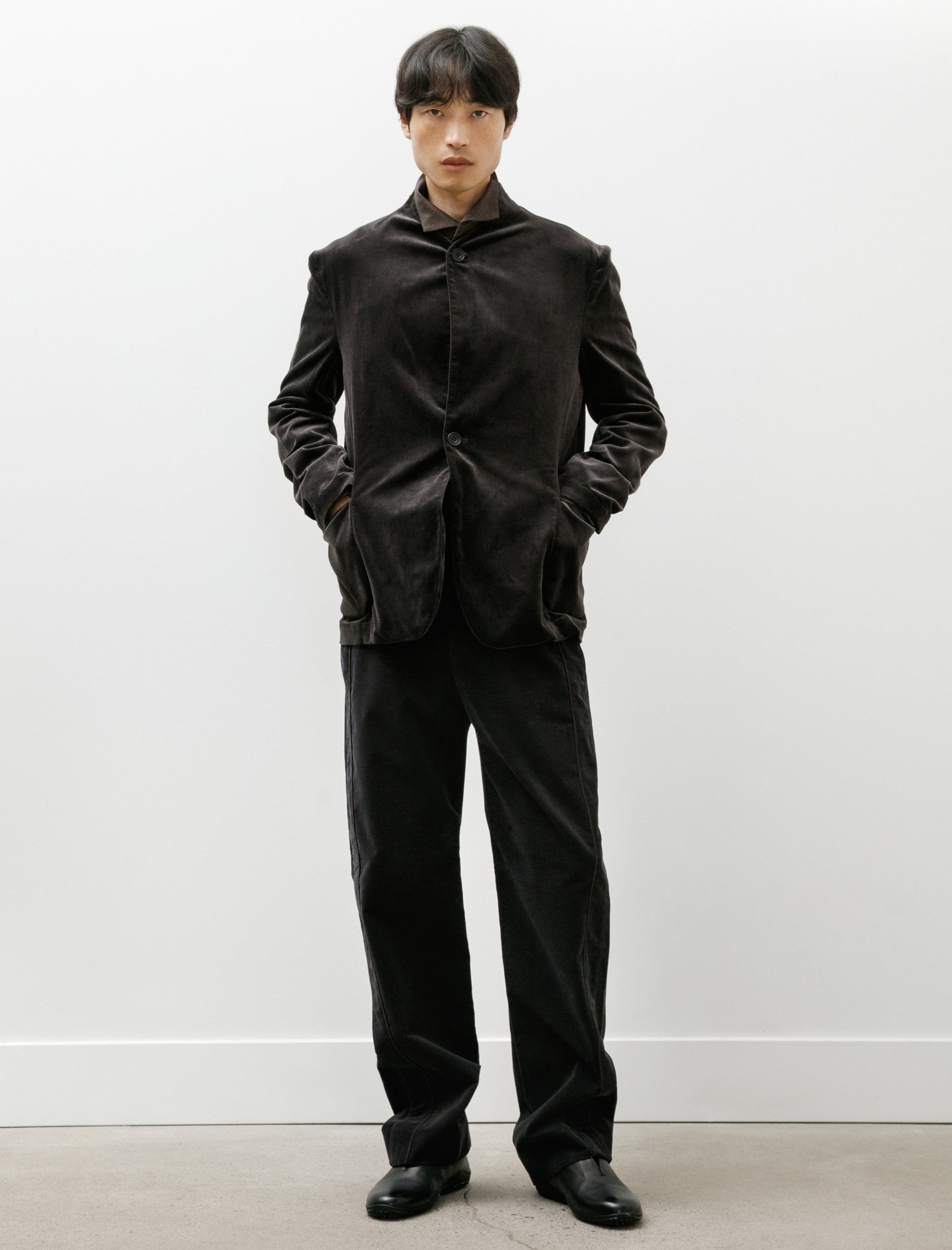 Derrick Cord Transit Trouser Corduroy Ash Black