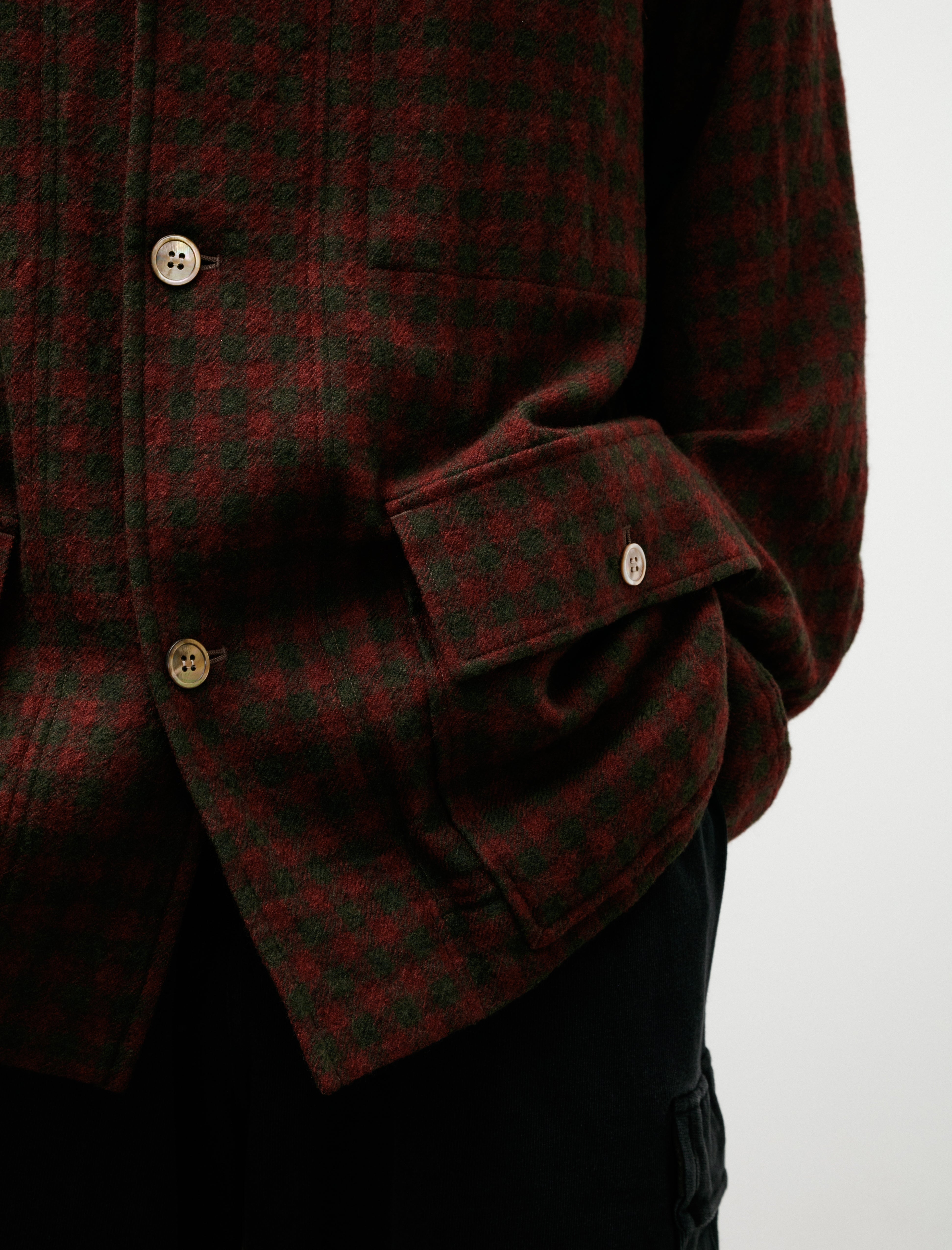 Blackbird 3 Buttons Shirt Jacket Pink Check