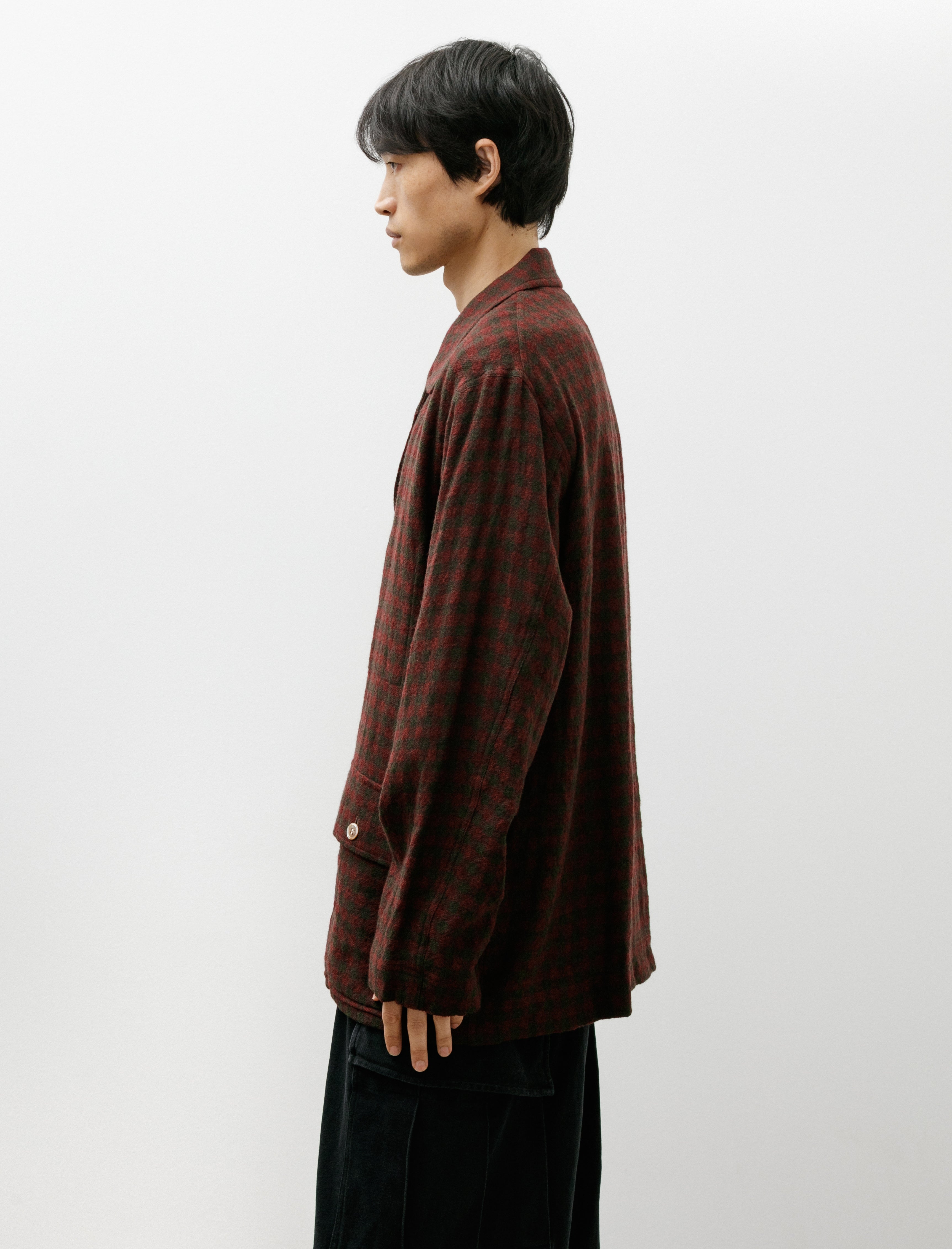 Blackbird 3 Buttons Shirt Jacket Pink Check