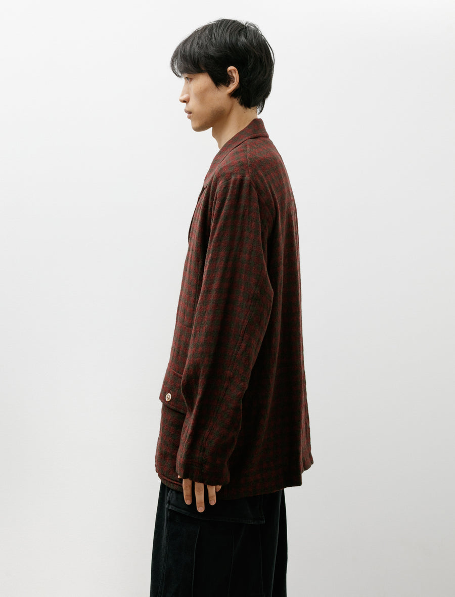 3 Buttons Shirt Jacket Pink Check - Image 3