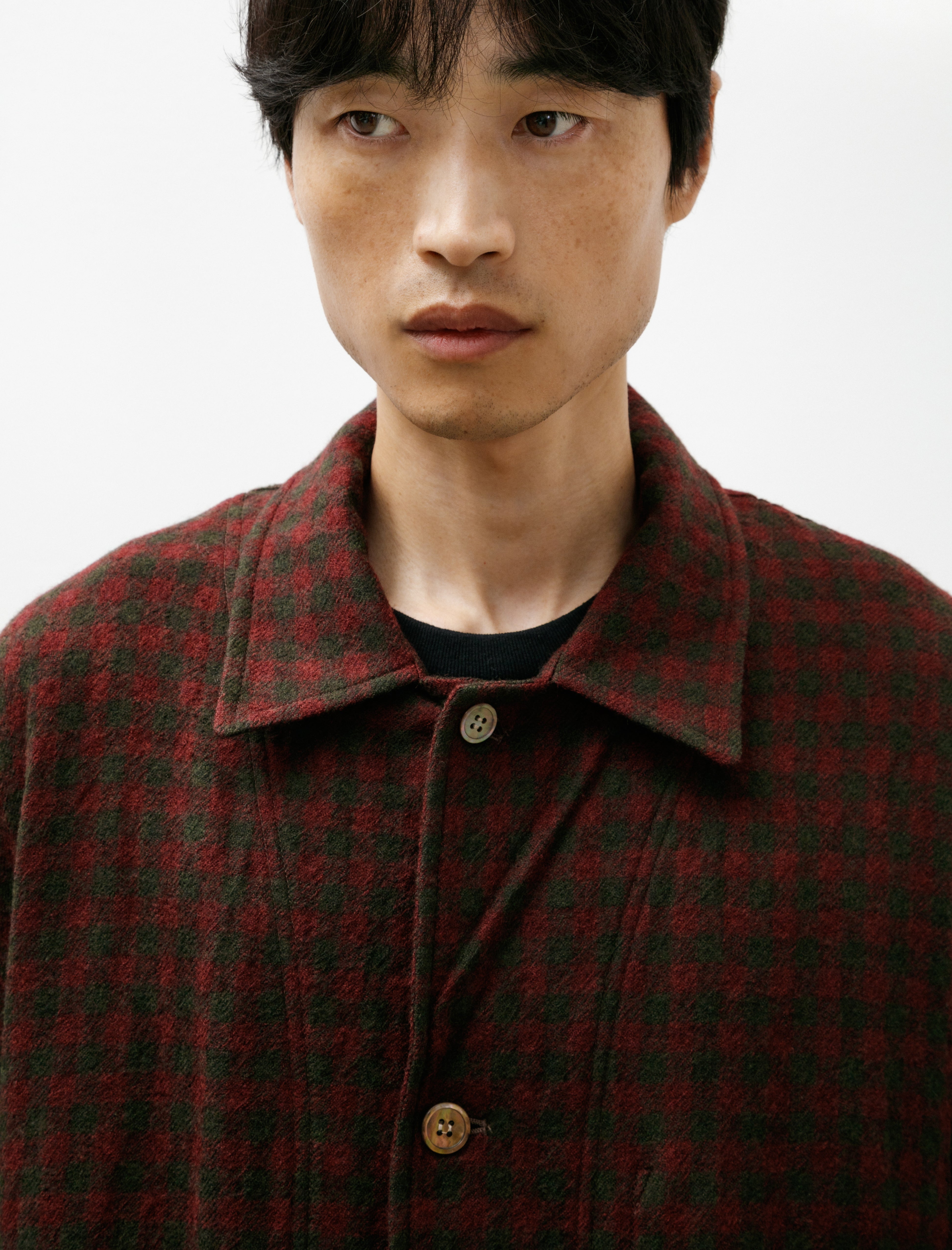 Blackbird 3 Buttons Shirt Jacket Pink Check