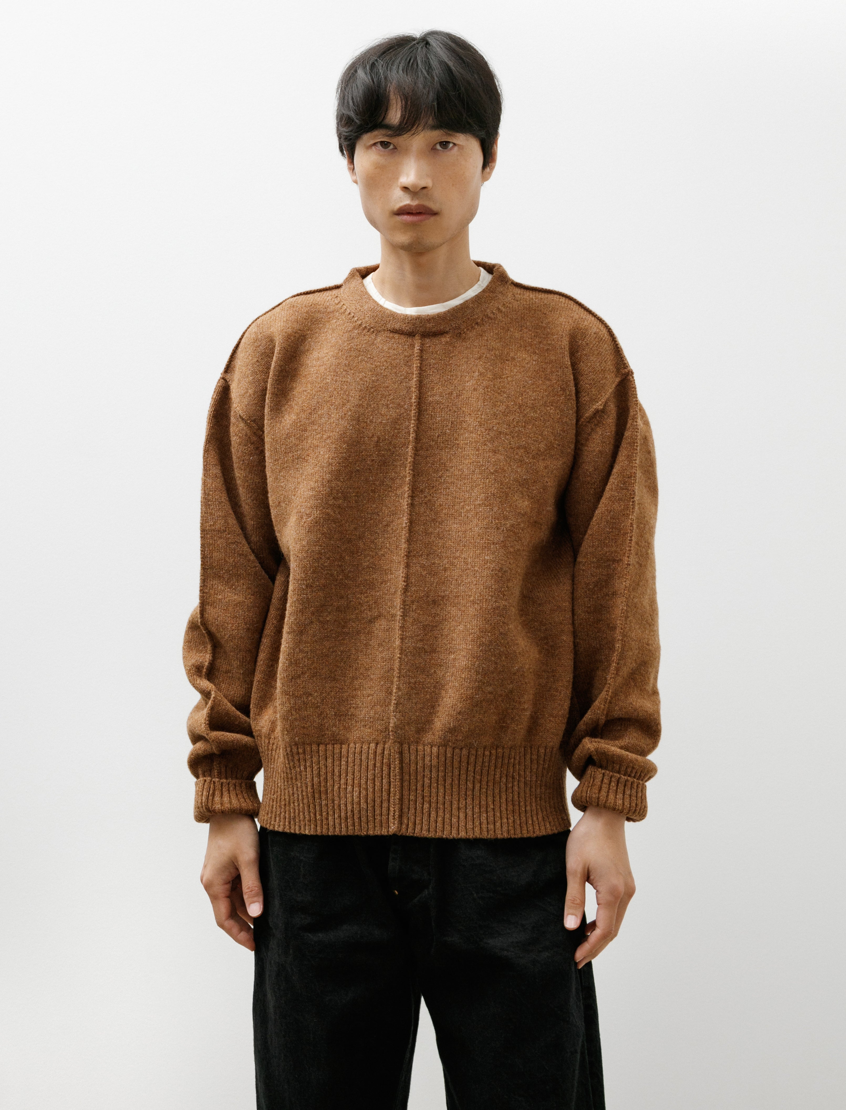 Tender 719 Butterfly Pullover High Tension Woolen Yarn Brown Hat