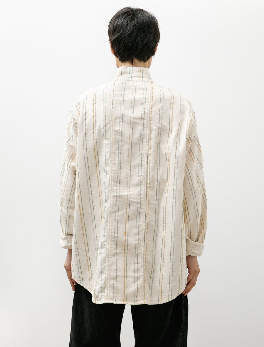 486 Burro Shirt Wool Stripe Cotton Tattersall Rinsed - Image 2