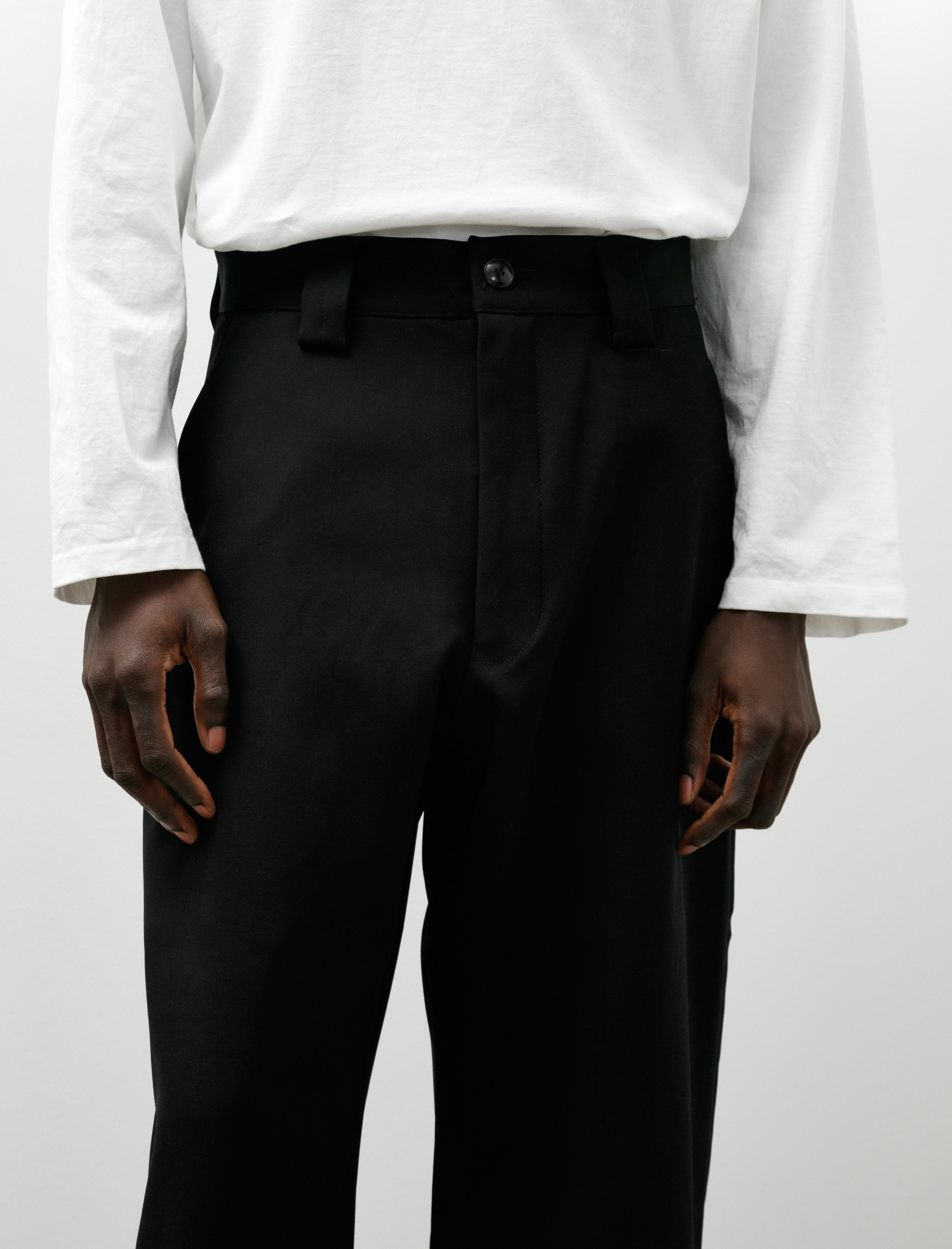 MAN-TLE R21 Y-6 Patch Pants Black Impact Wool