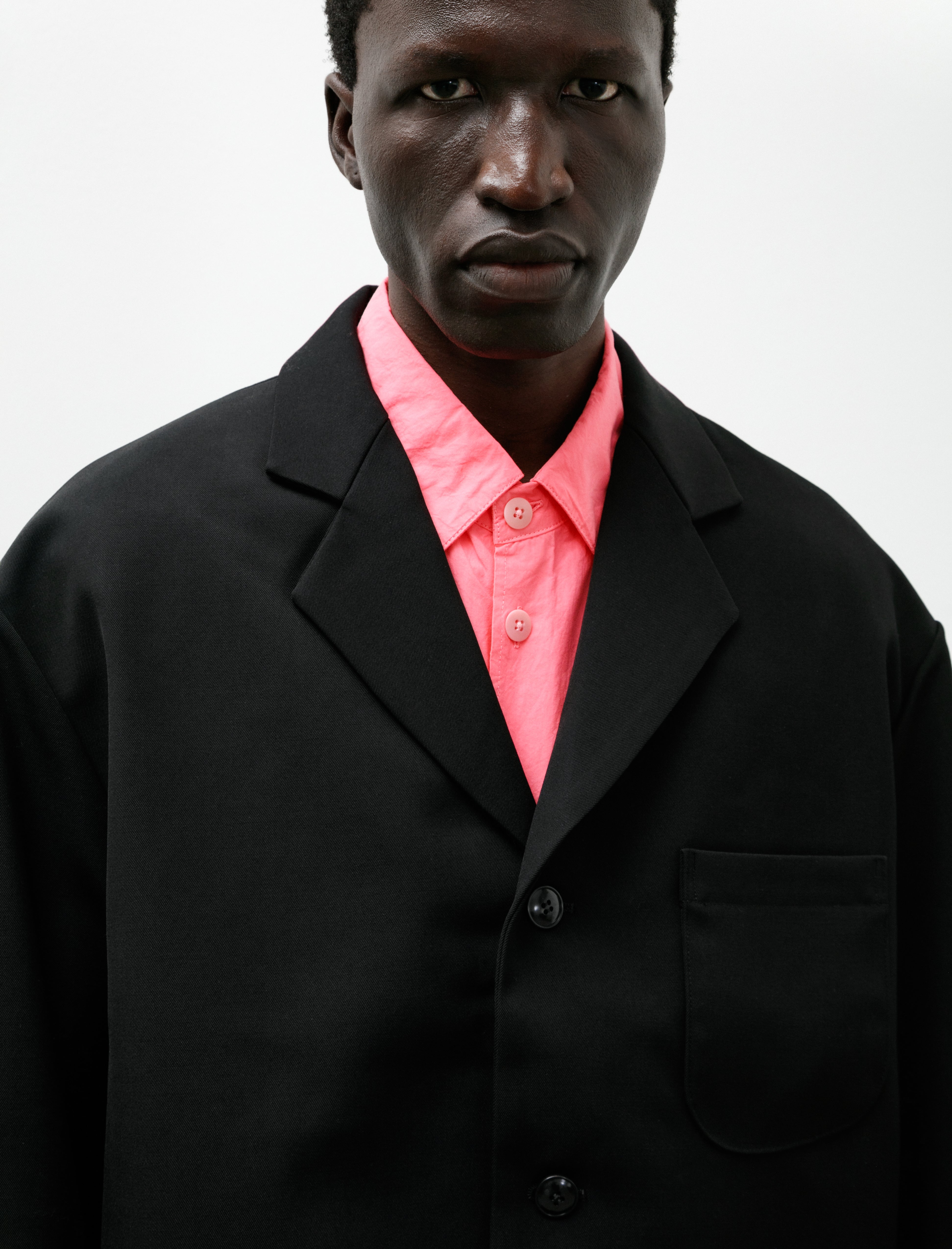 MAN-TLE R21 Y-2 Patch Blazer Black Impact Wool