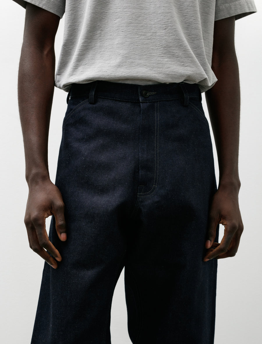 Potter Pants Linen Cotton Denim Indigo - Image 7