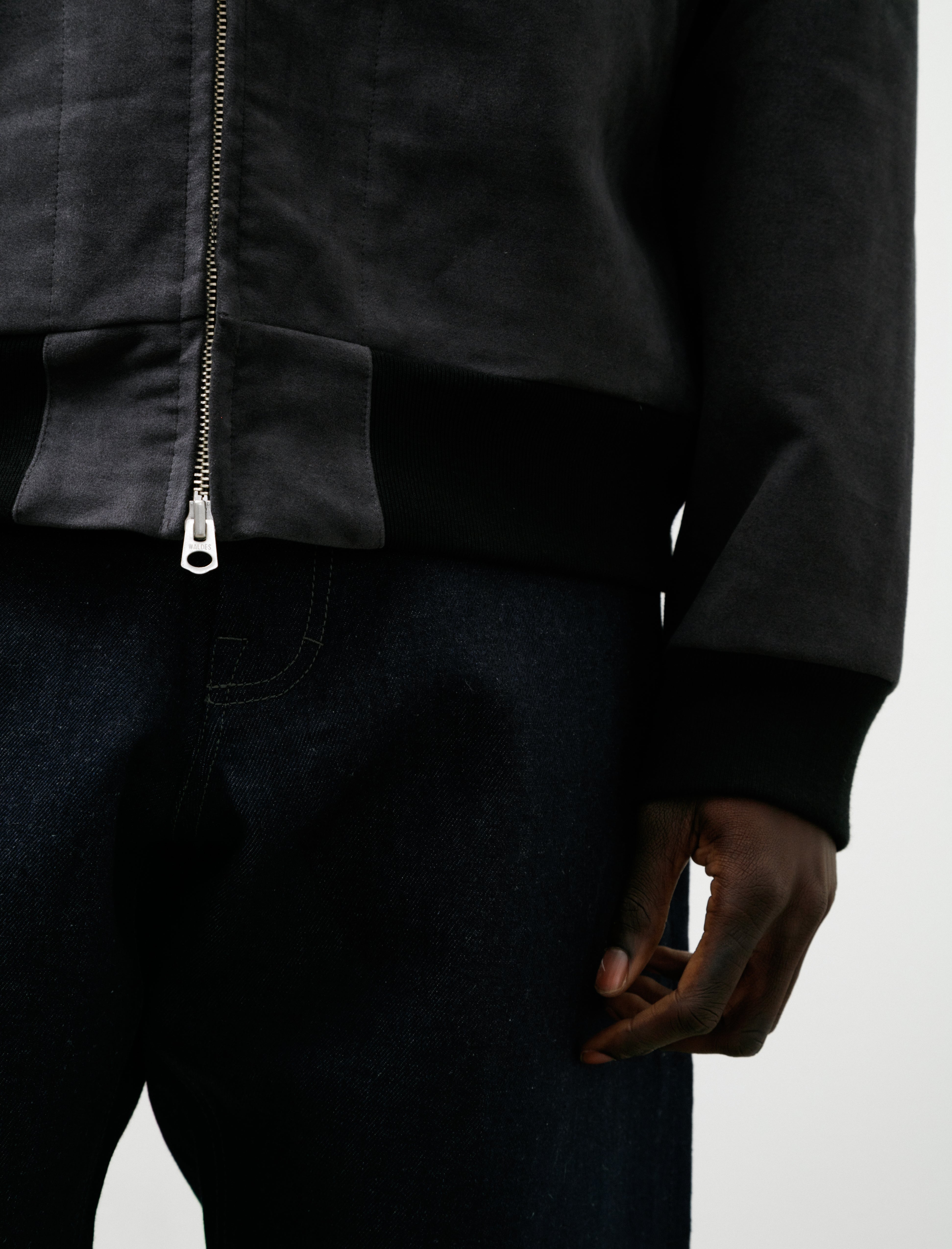 James Coward Parka Heavy Cotton Moleskin Grey