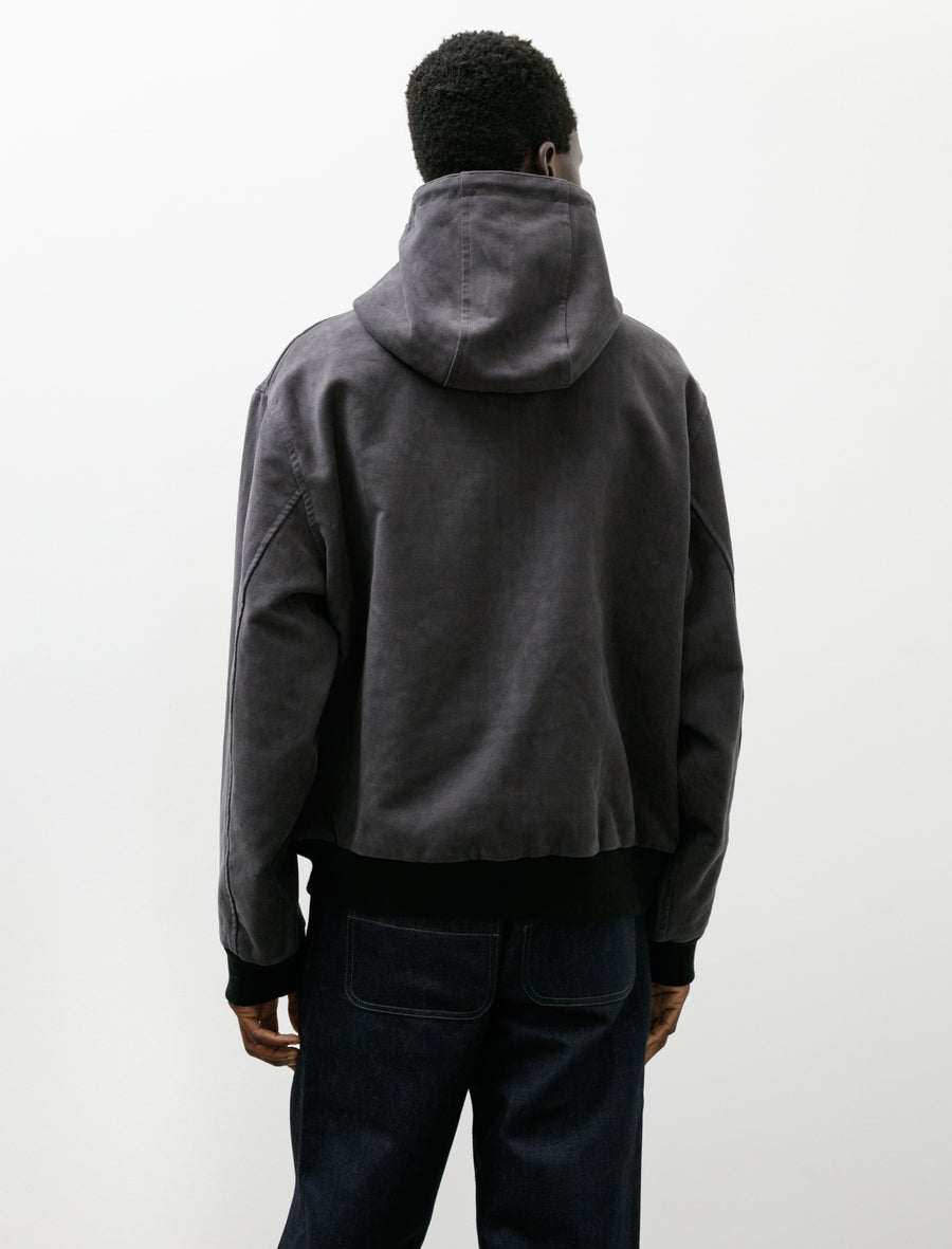 Parka Heavy Cotton Moleskin Grey - Image 2