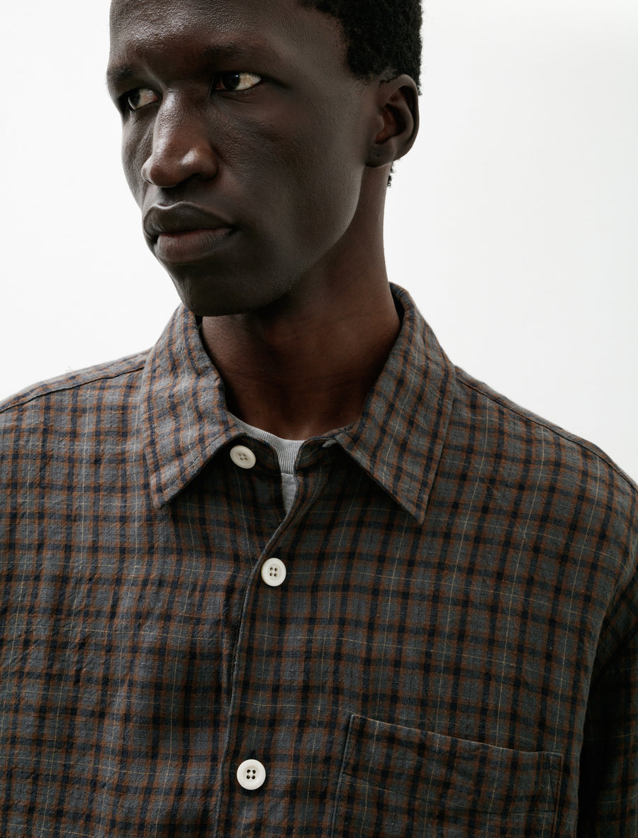 Farmer Shirt Dishcloth Linen Dusk - Image 4