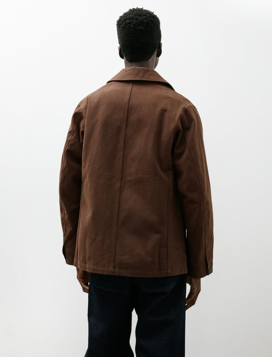 Bruton Blazer Heavy Peached Cotton Dark Brown - Image 2