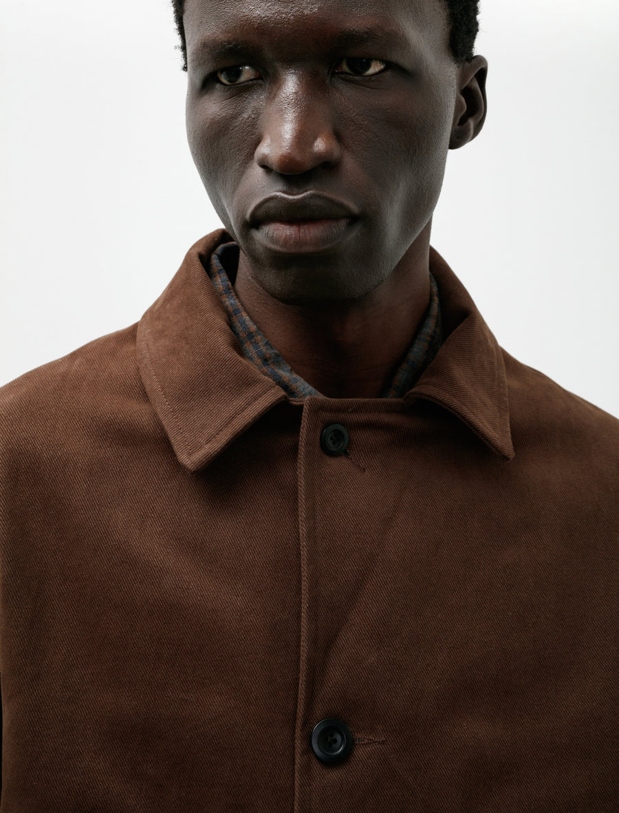 Bruton Blazer Heavy Peached Cotton Dark Brown - Image 5