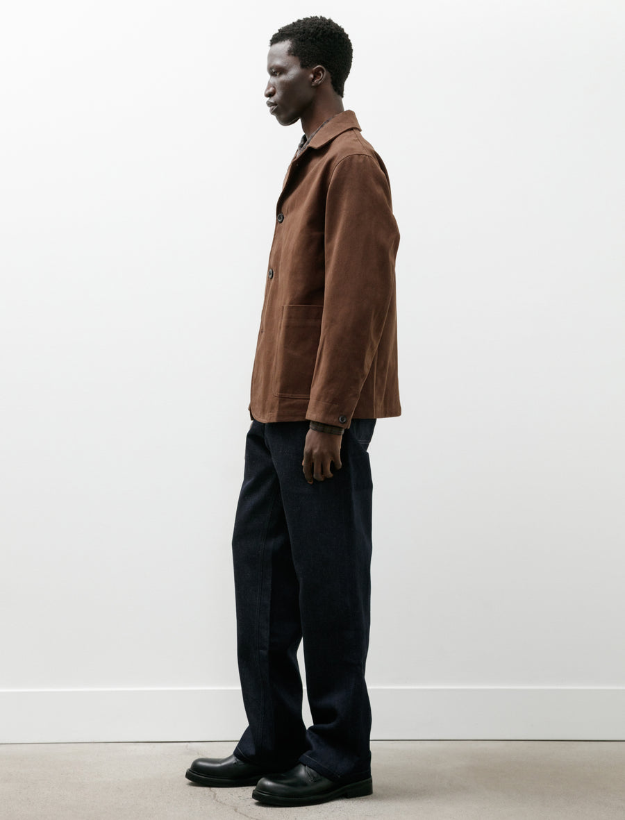 Potter Pants Linen Cotton Denim Indigo - Image 3