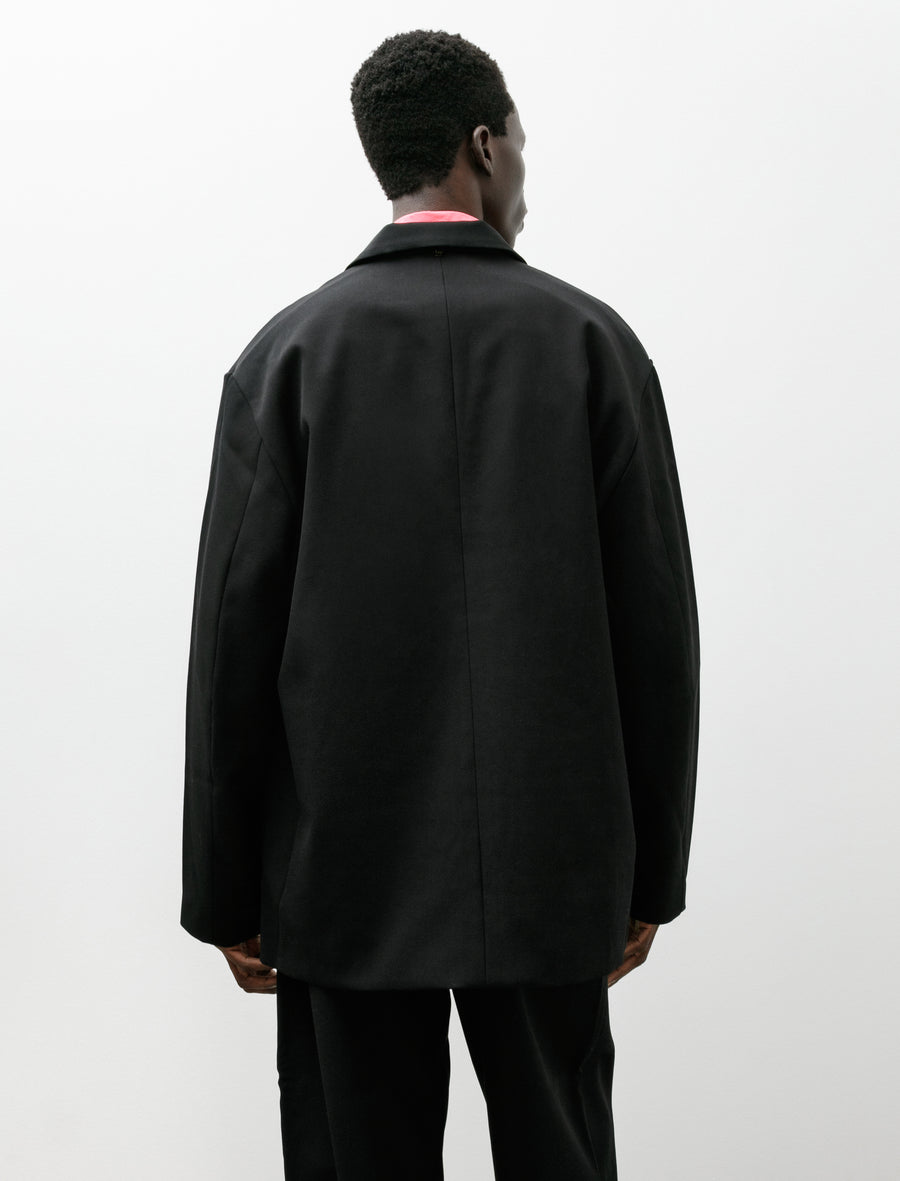 R21 Y-2 Patch Blazer Black Impact Wool - Image 2