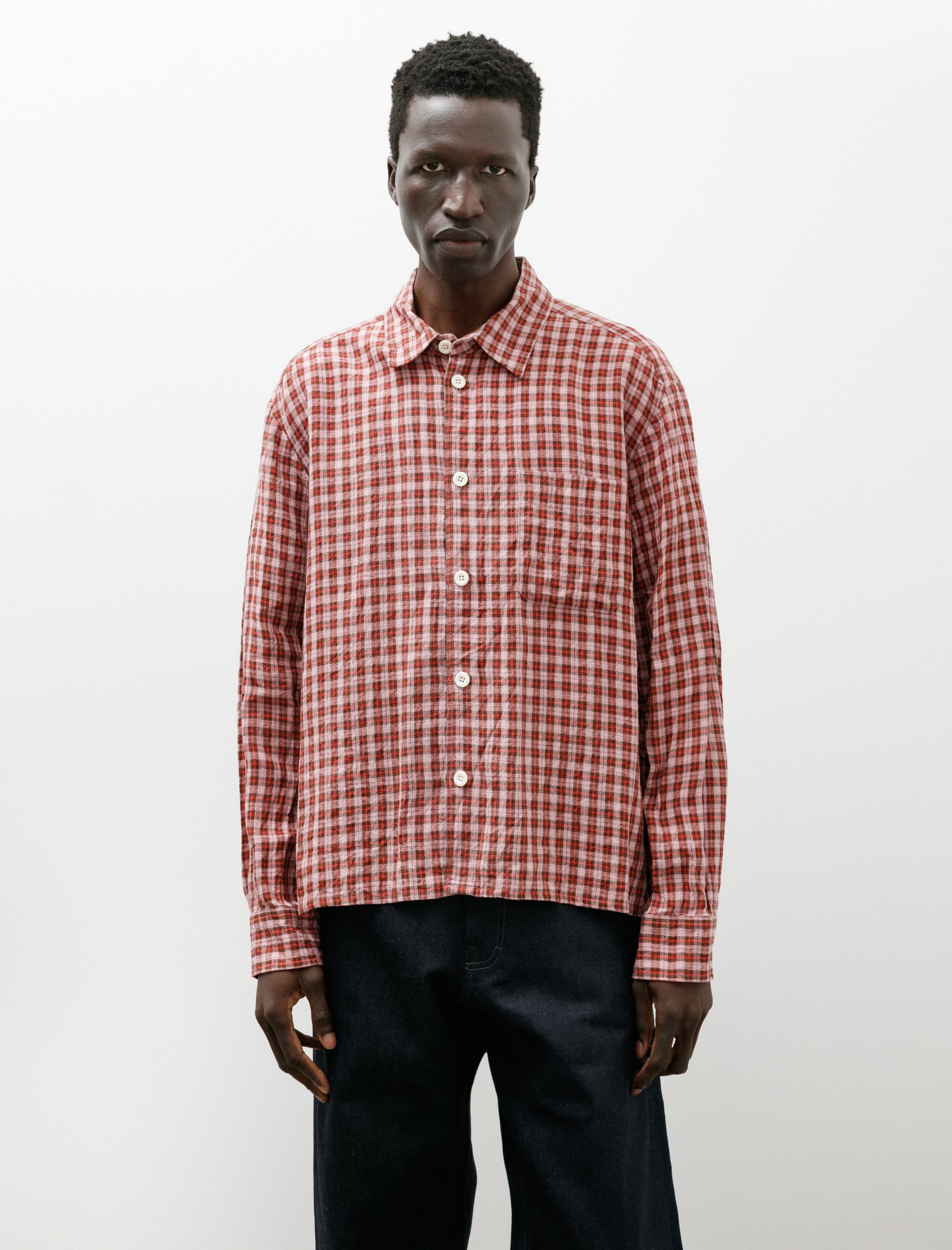 Conkers Farmer Shirt Dishcloth Linen Sunrise