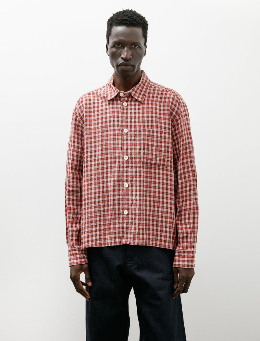 Farmer Shirt Dishcloth Linen Sunrise - Image 1