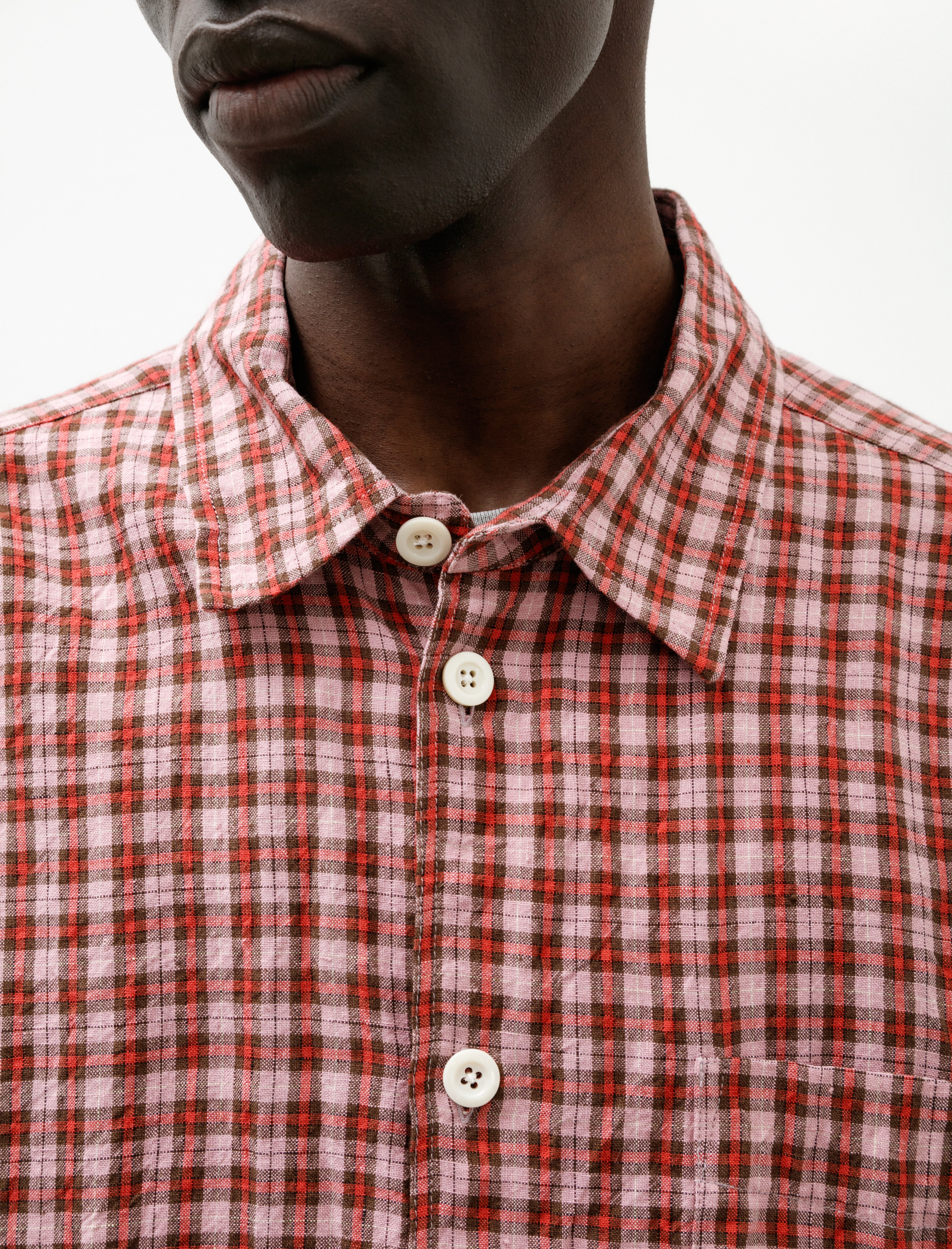 Conkers Farmer Shirt Dishcloth Linen Sunrise