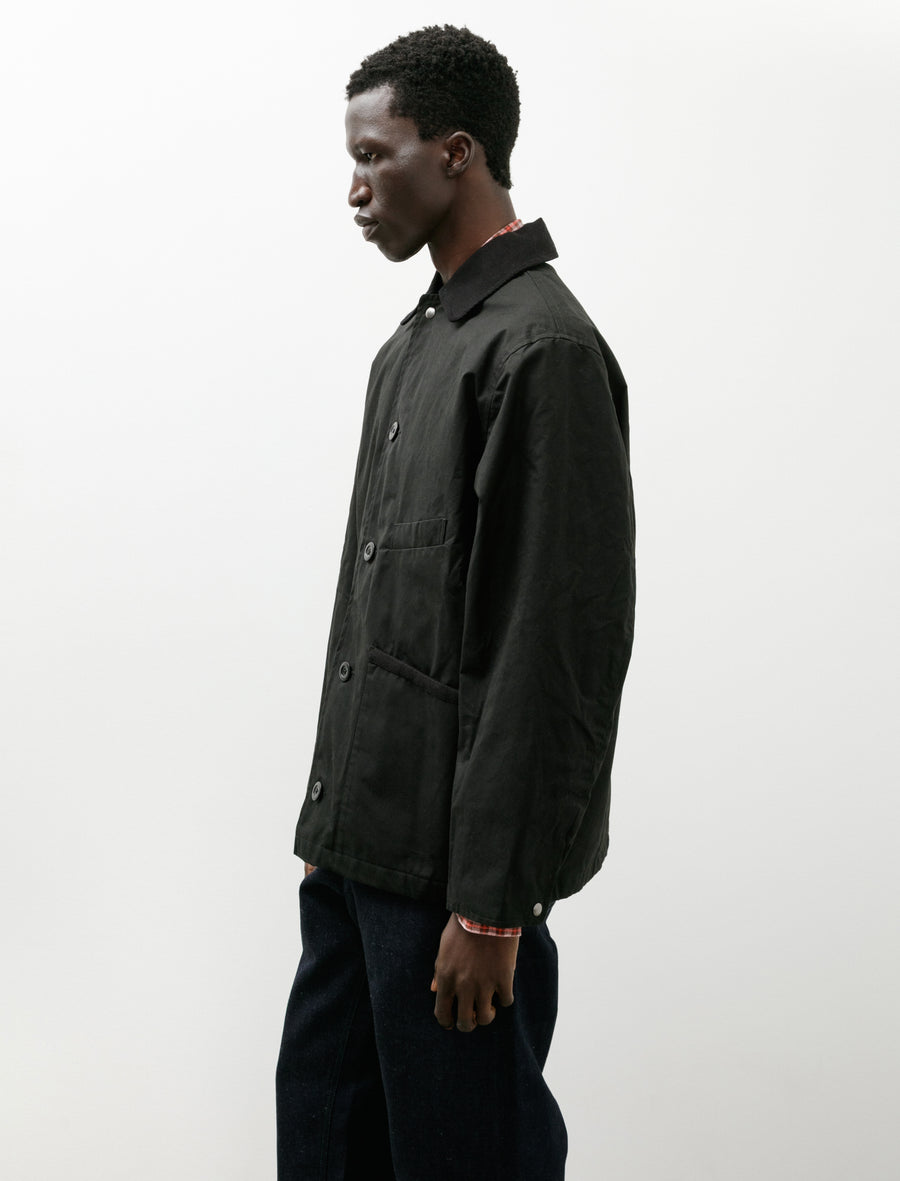 Blanket Jacket Cotton Dry Wax Black - Image 3