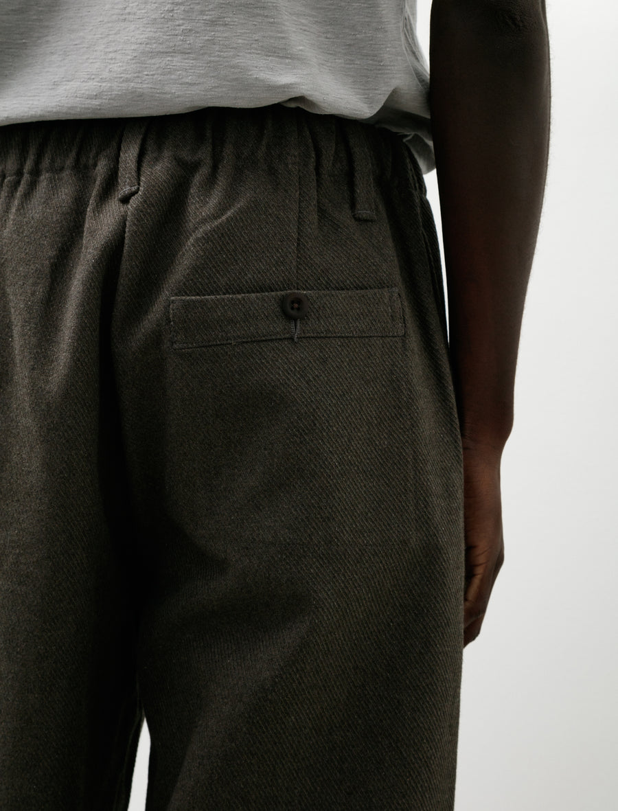 Elastic Pant Top Dyed Cotton Kersey Olive Heather - Image 7