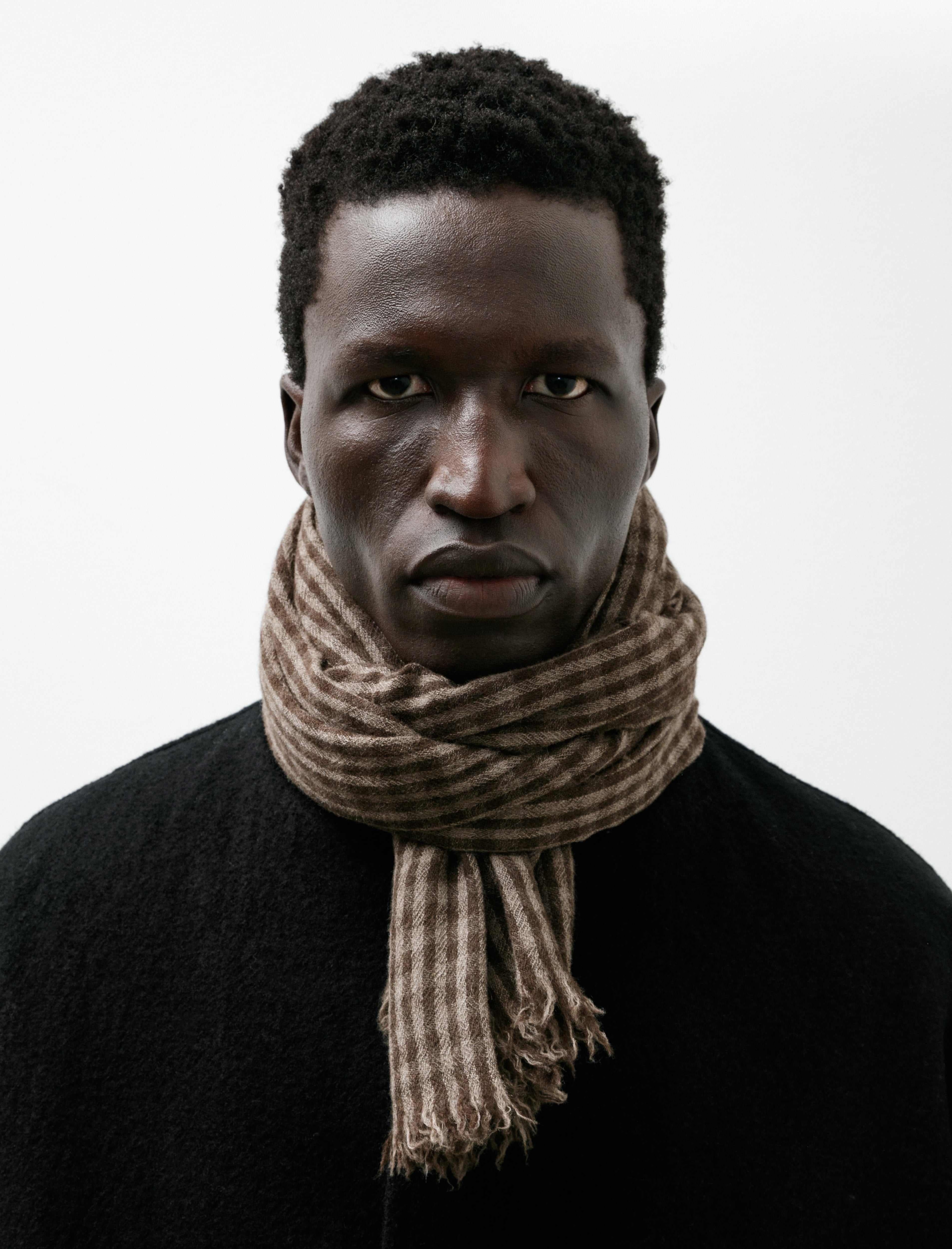 Norlha Prince Checks Scarf Naturals