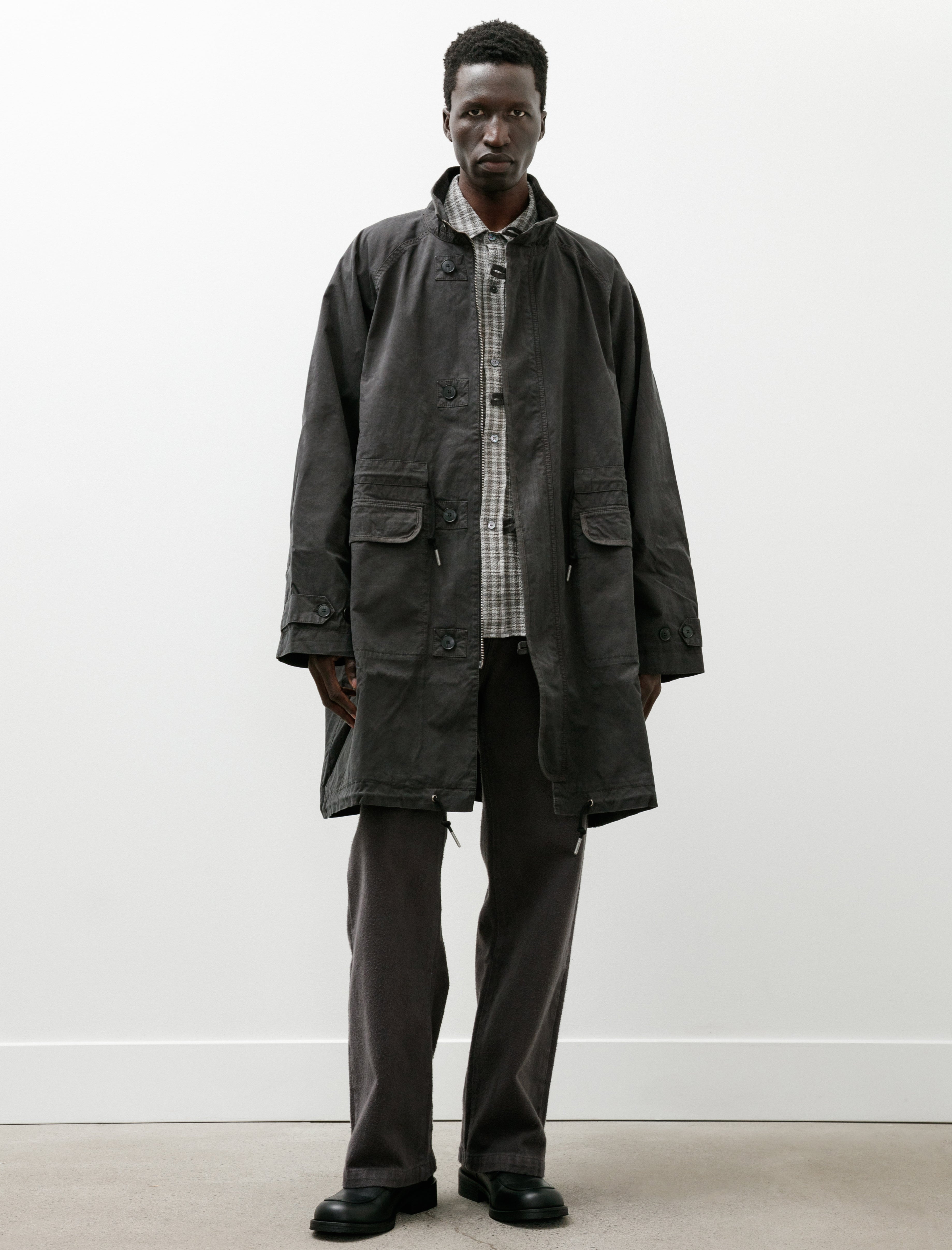 mfpen Region Jacket Dusty Black Dense Cotton