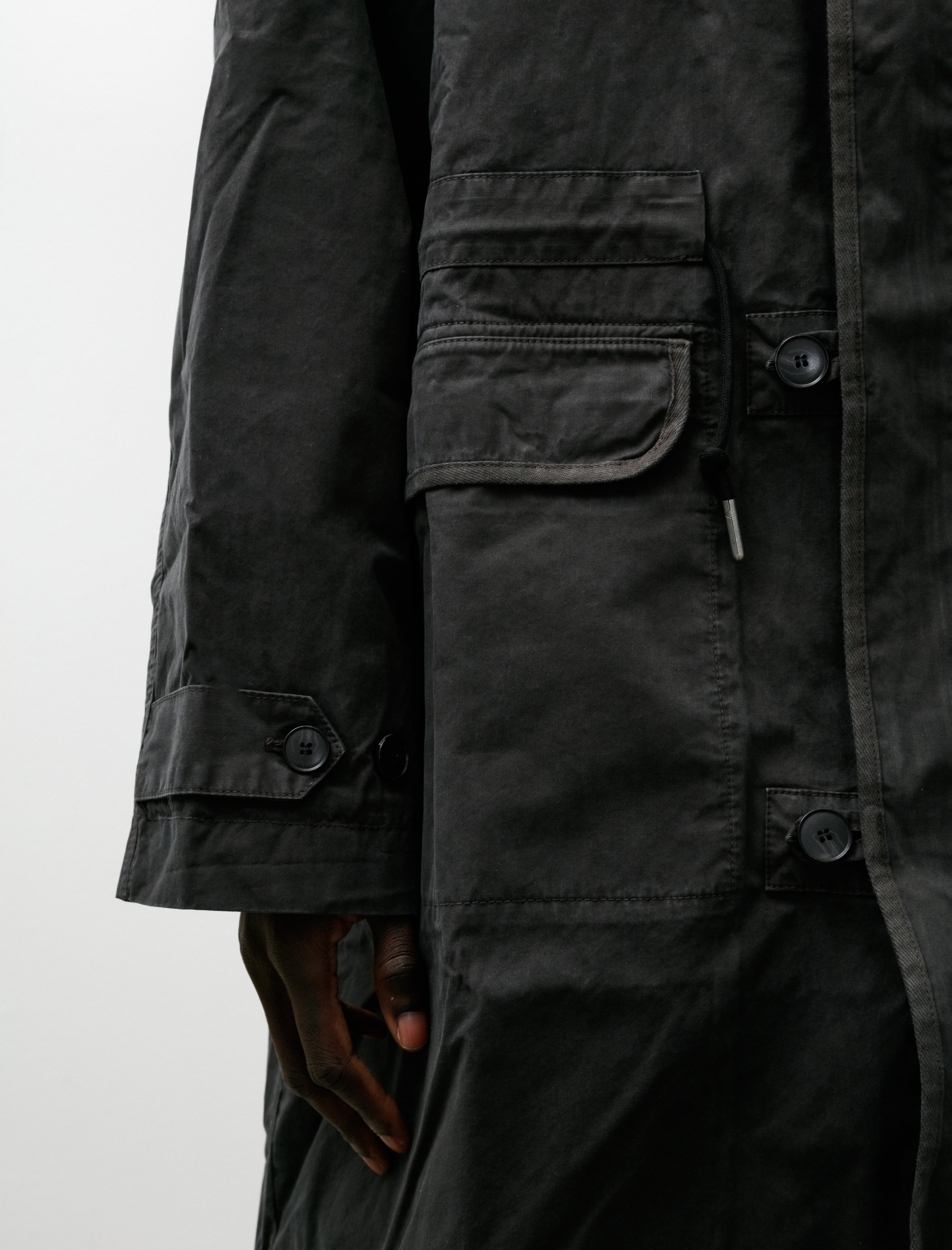 mfpen Region Jacket Dusty Black Dense Cotton