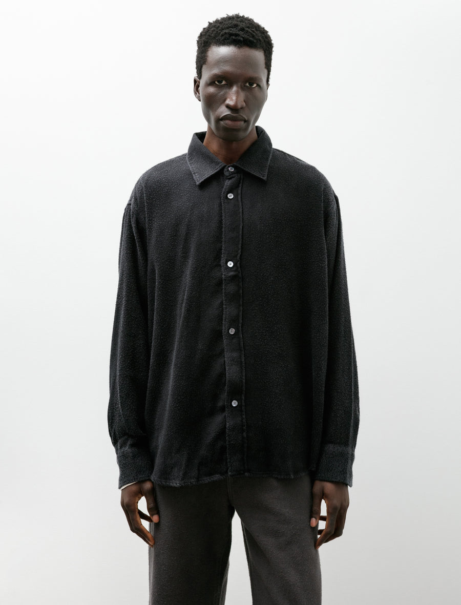 Gambler Shirt Black Fuzz Tencel - Image 1
