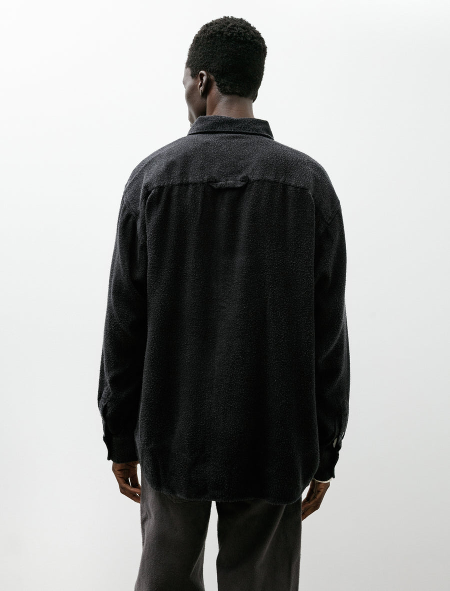 Gambler Shirt Black Fuzz Tencel - Image 2