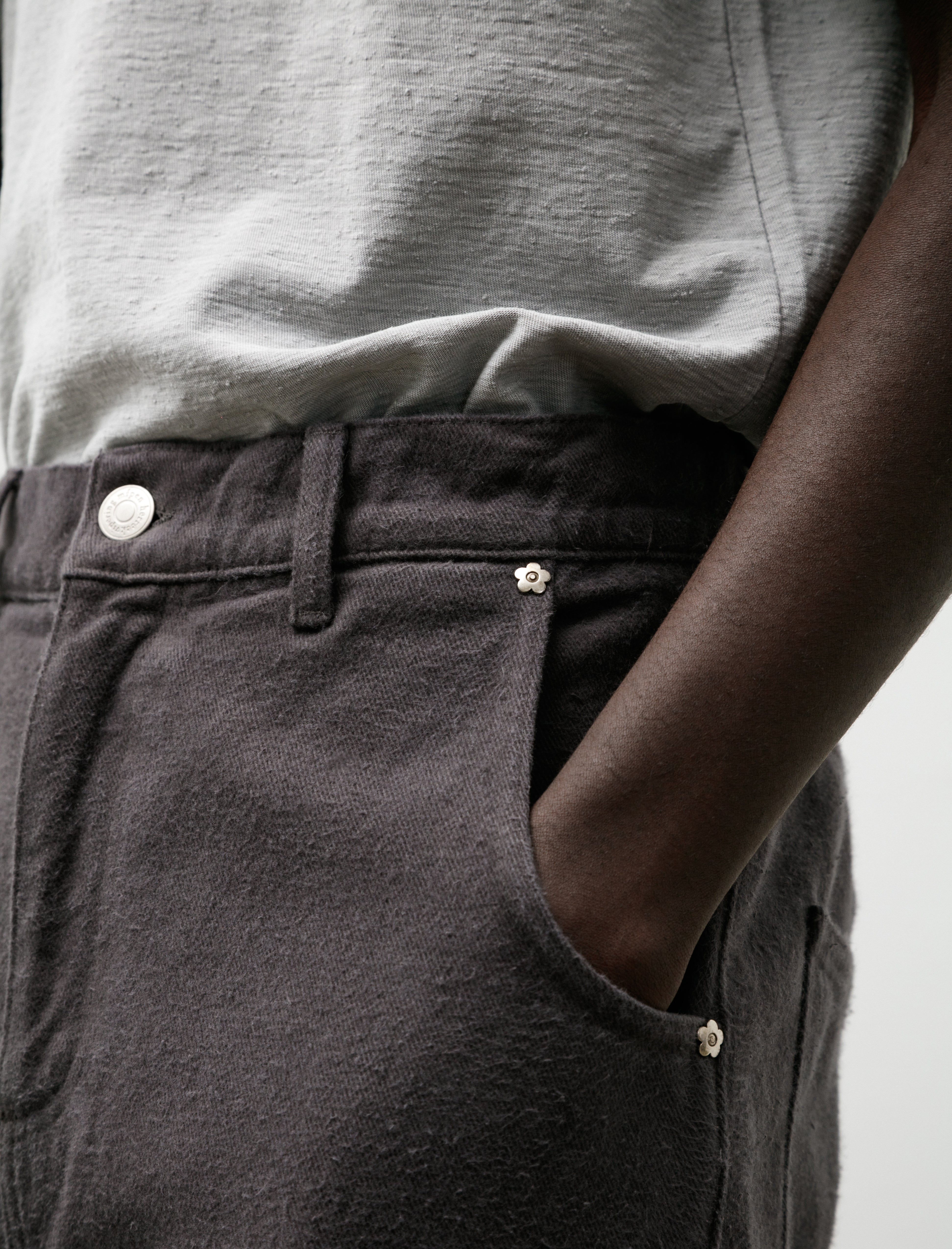 mfpen Straight Cut Jeans Brushed Gull Twill