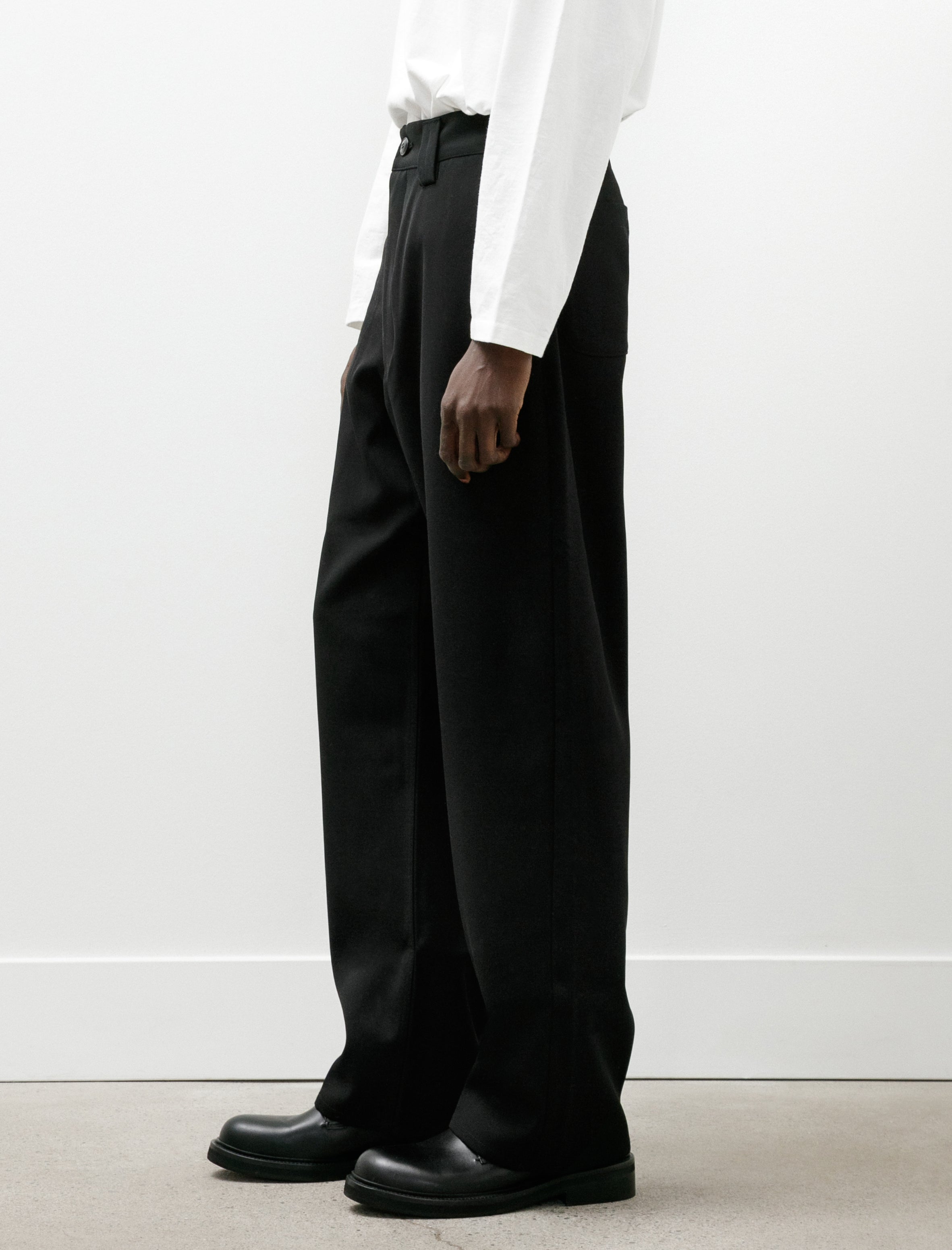 MAN-TLE R21 Y-6 Patch Pants Black Impact Wool