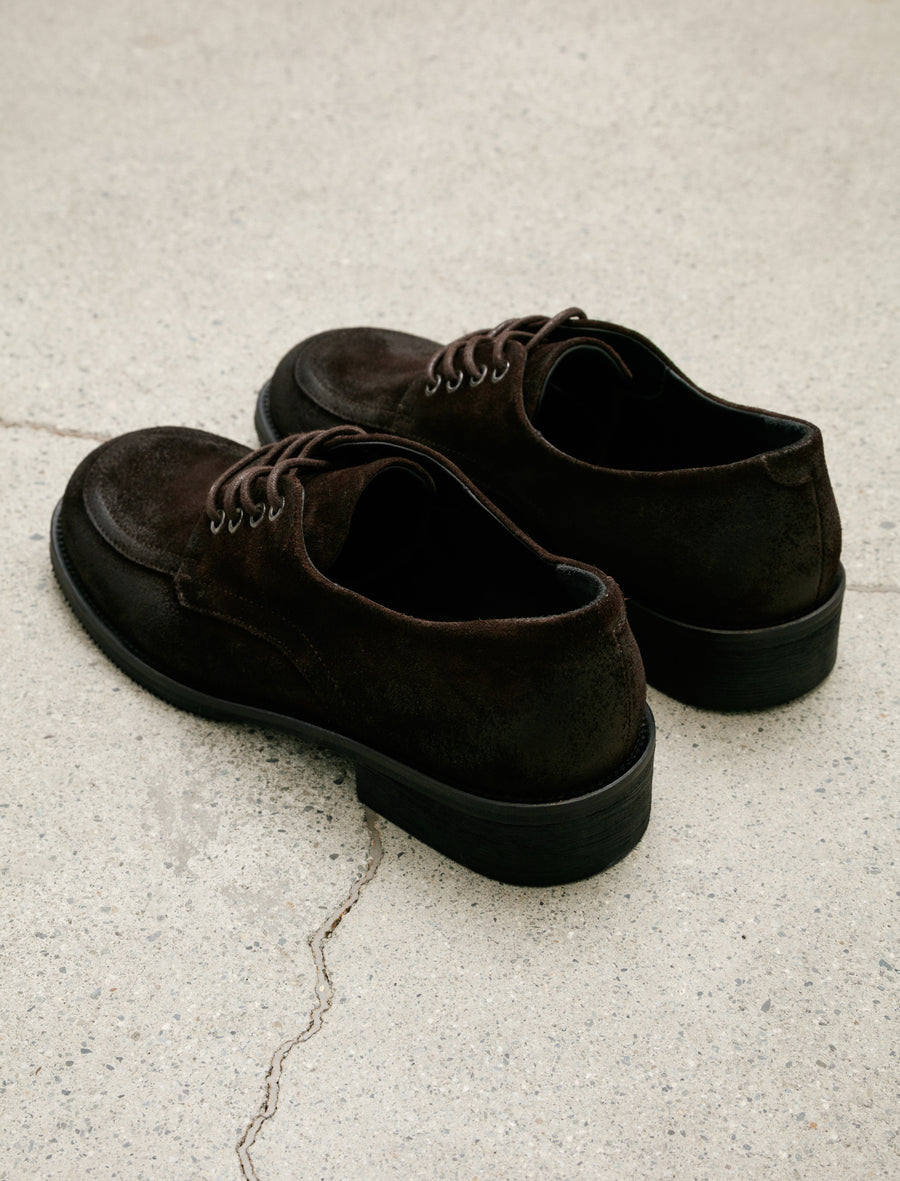 Old Buster Waxed Suede Deep Brown - Image 3