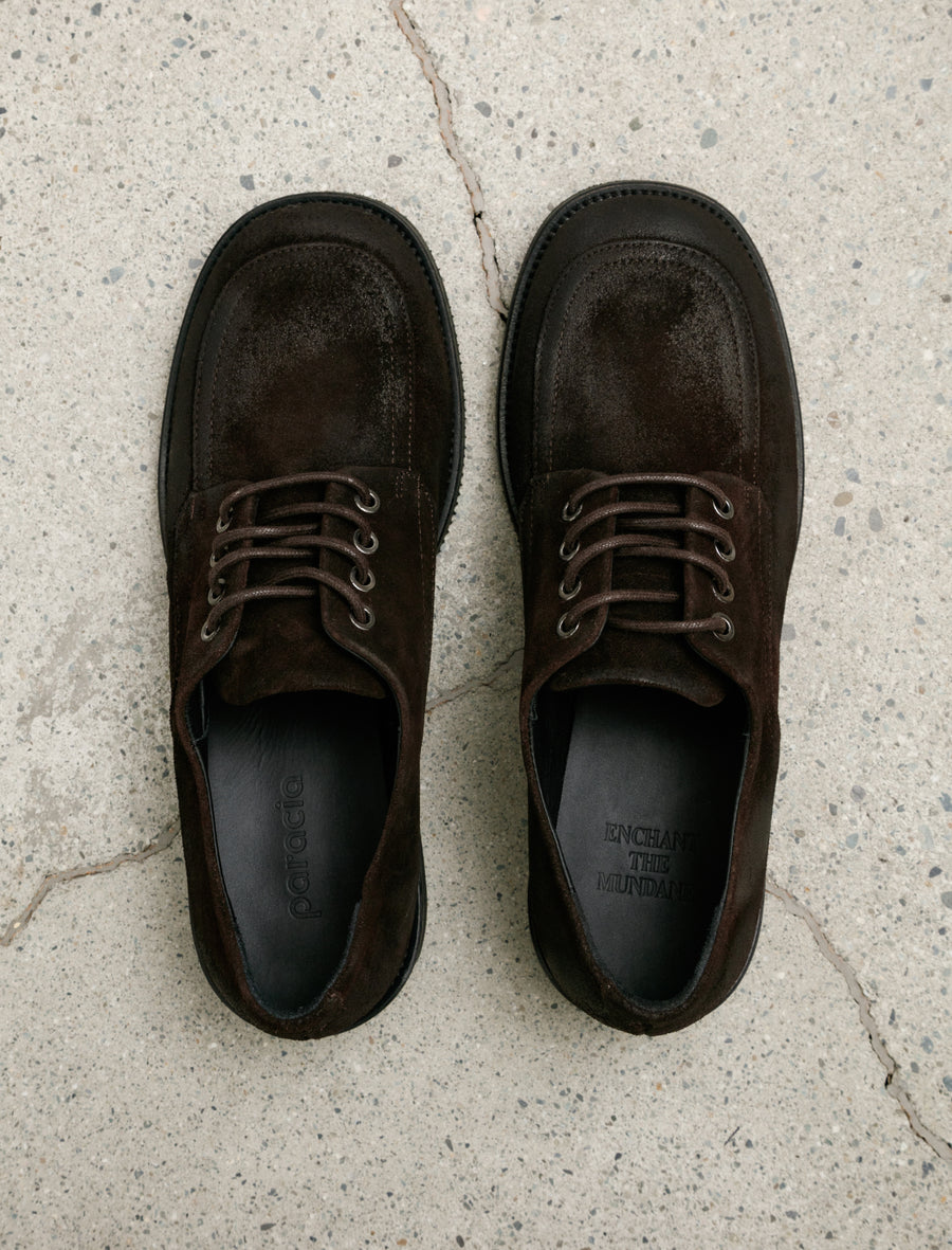 Old Buster Waxed Suede Deep Brown - Image 2