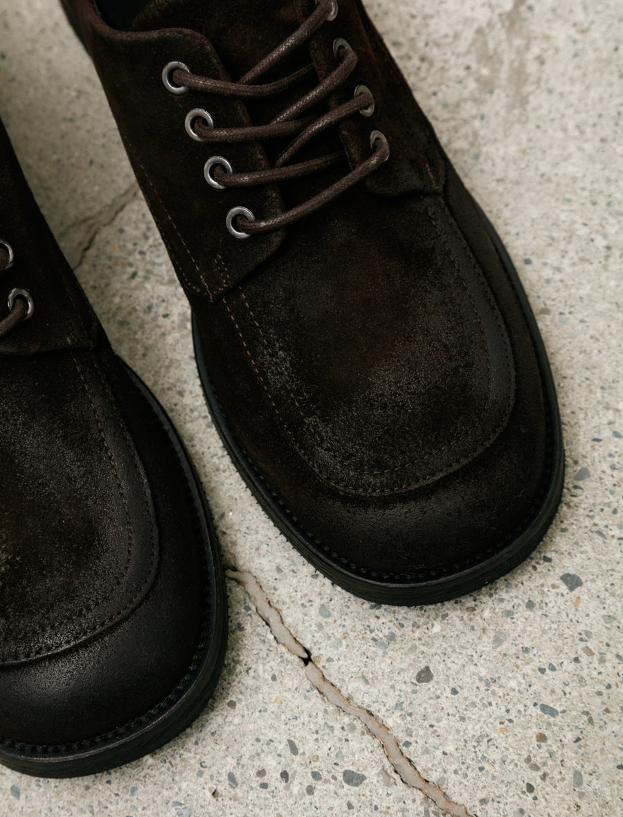 Old Buster Waxed Suede Deep Brown - Image 4