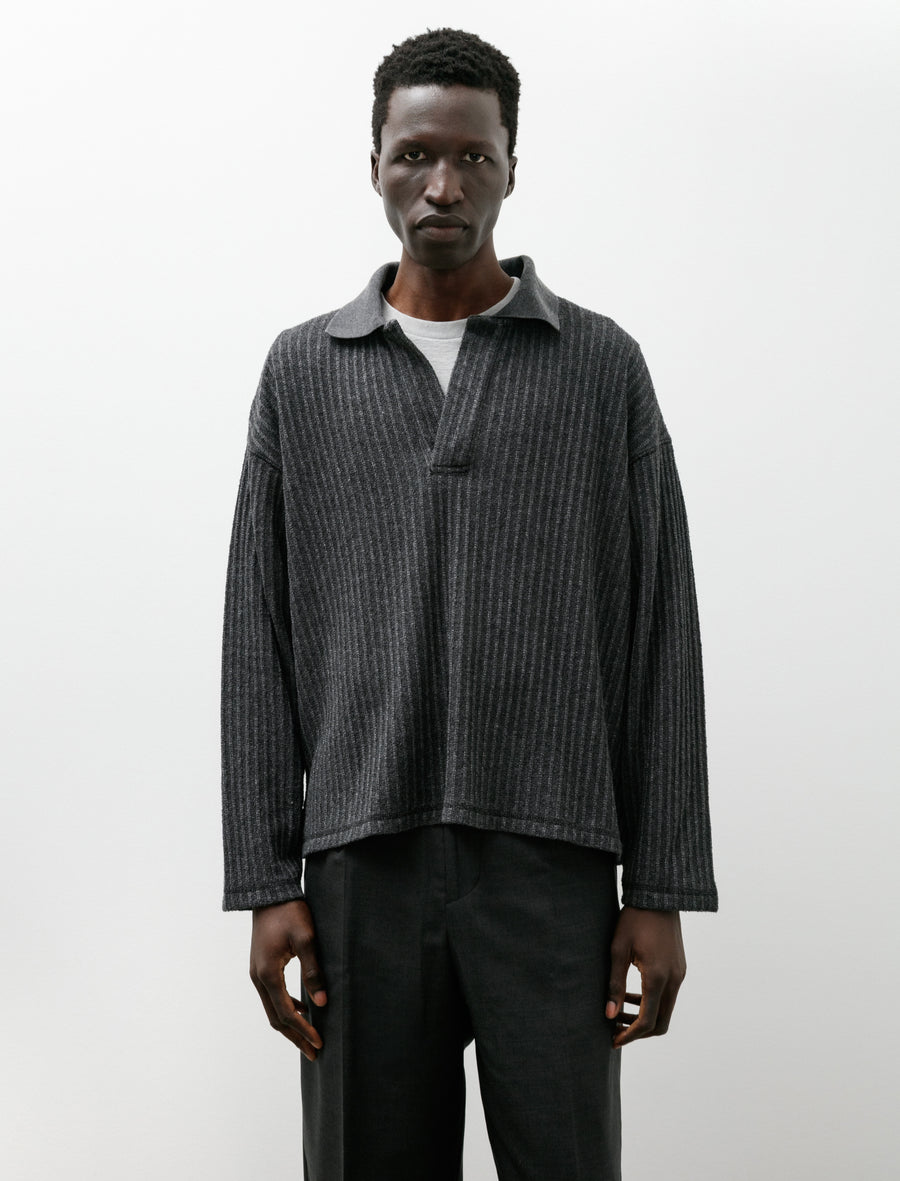 Rolodex Polo Grey Boucle Rib - Image 1