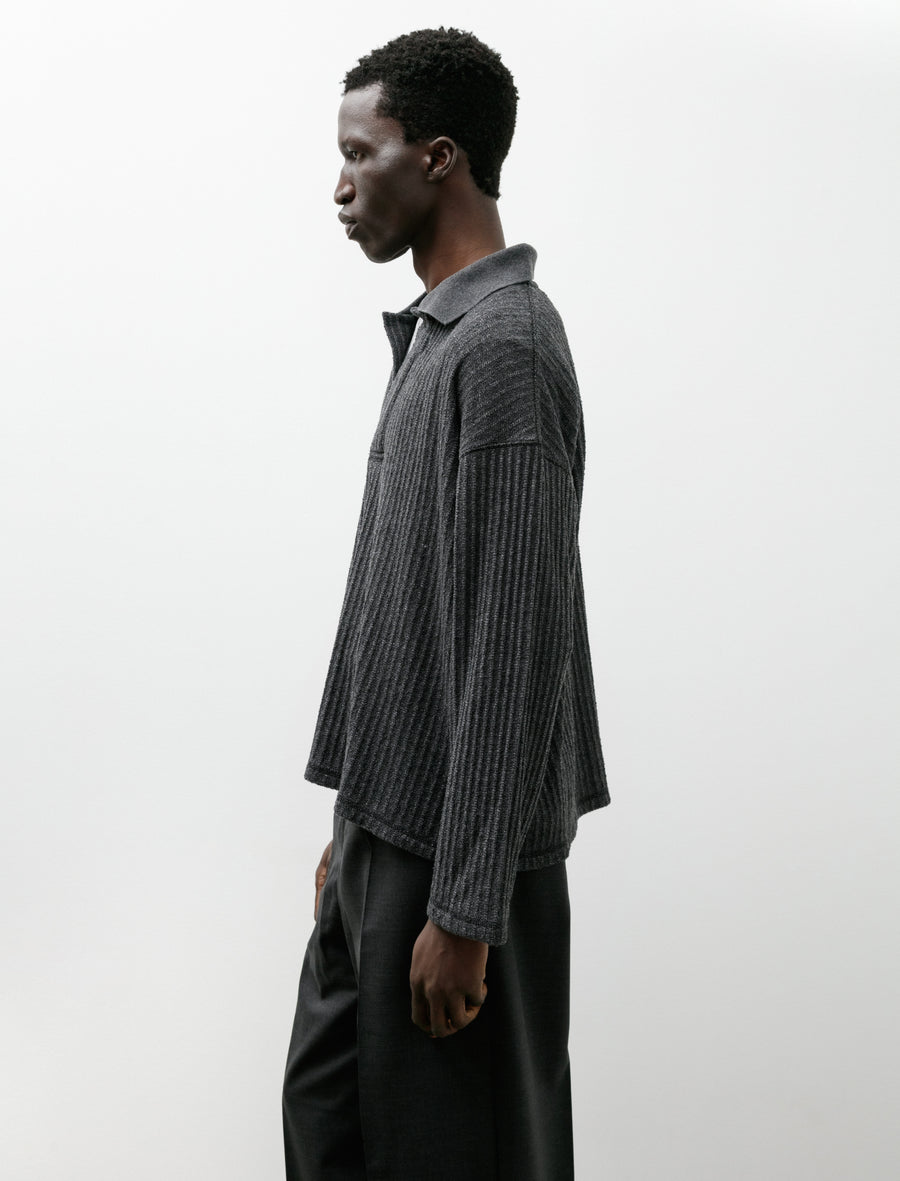 Rolodex Polo Grey Boucle Rib - Image 3