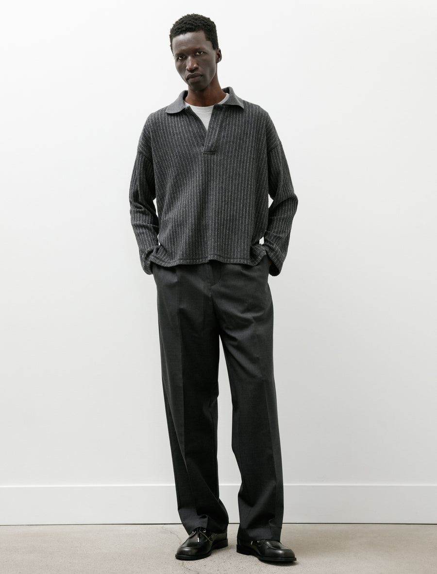 Patch Trousers Dark Grey Dry Wool - Image 1