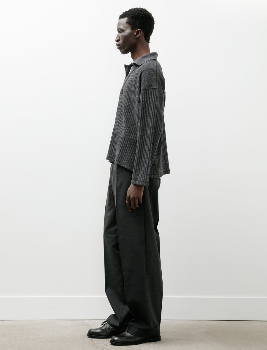 Patch Trousers Dark Grey Dry Wool - Image 3