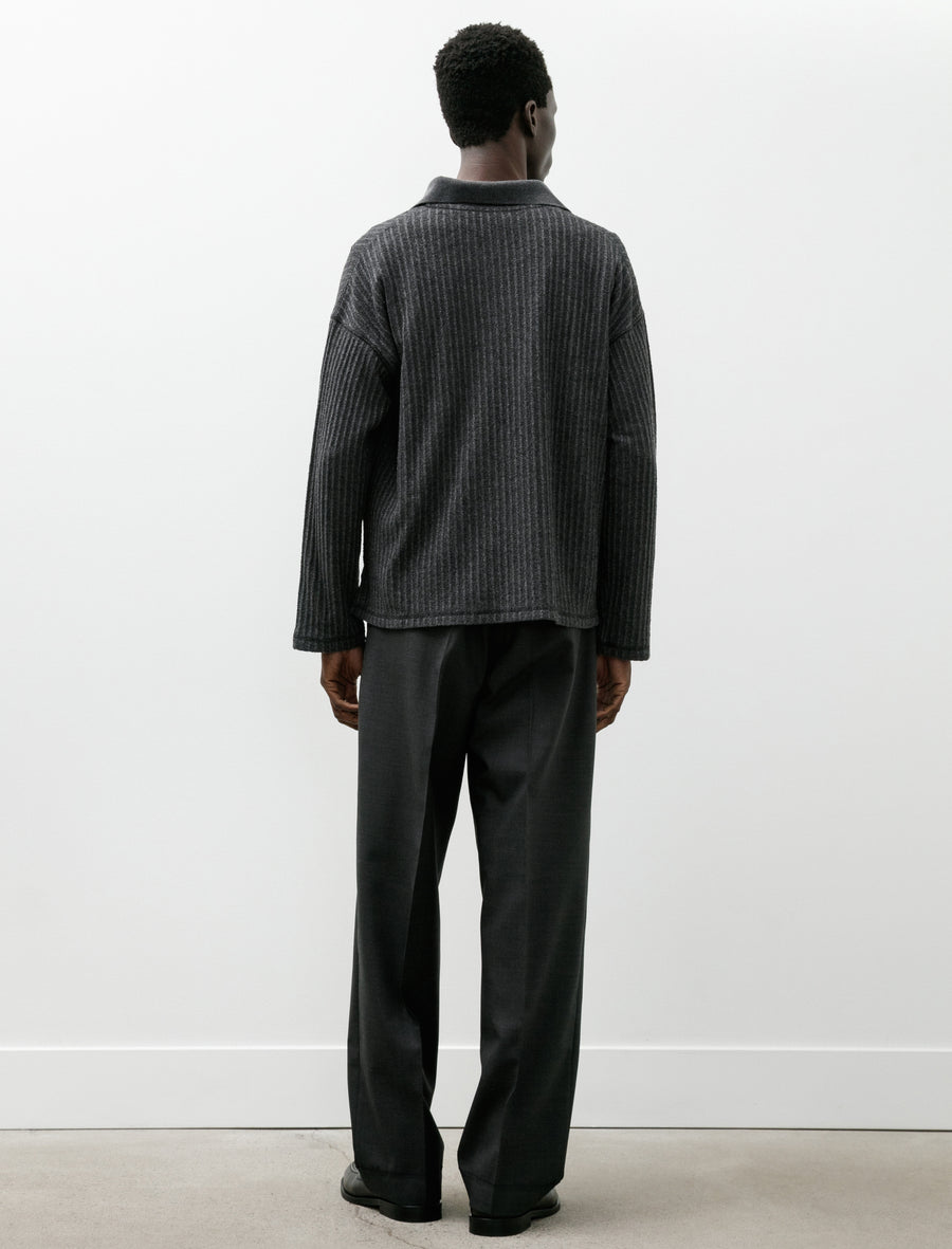 Patch Trousers Dark Grey Dry Wool - Image 2