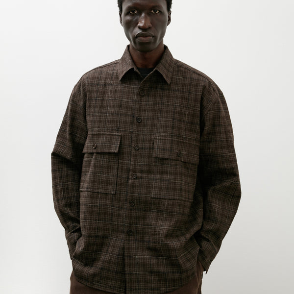 evan kinori popover shirt M エバンキノリ リネン EVAN KINORI